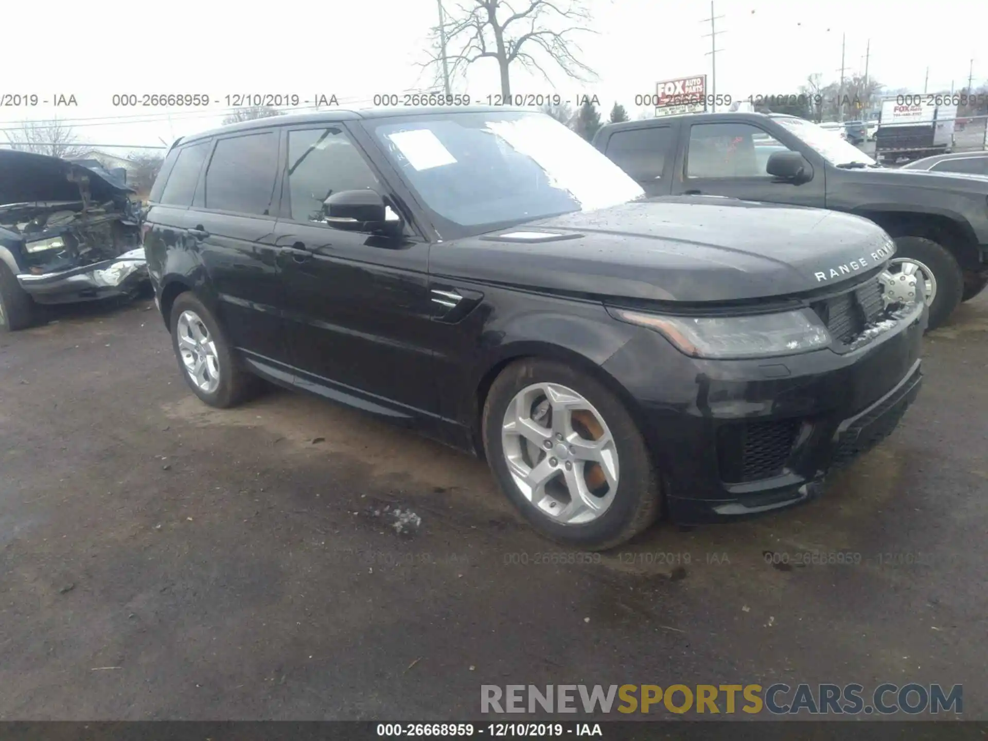 1 Фотография поврежденного автомобиля SALWR2RV9KA841945 LAND ROVER RANGE ROVER SPORT 2019