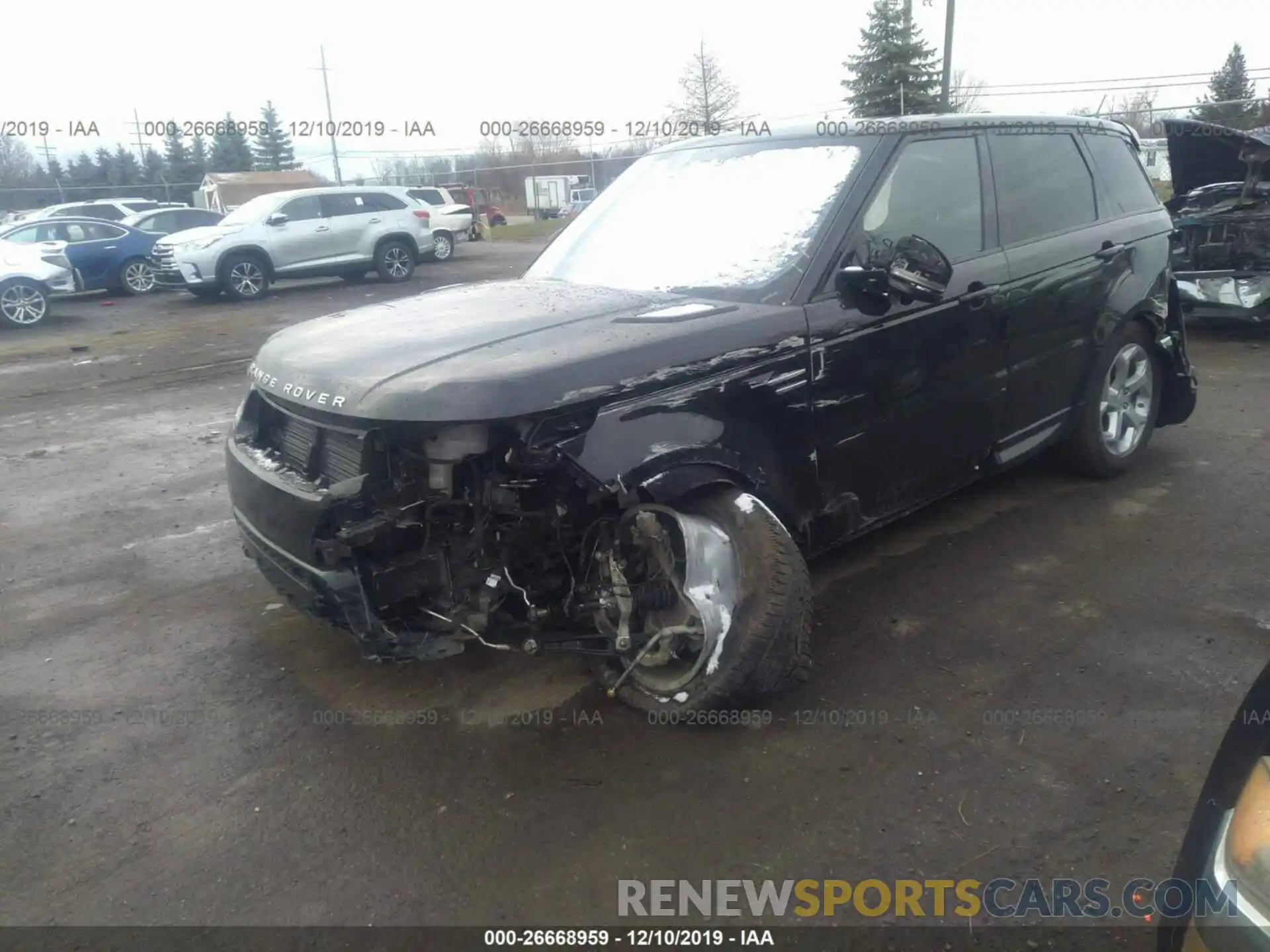 2 Фотография поврежденного автомобиля SALWR2RV9KA841945 LAND ROVER RANGE ROVER SPORT 2019