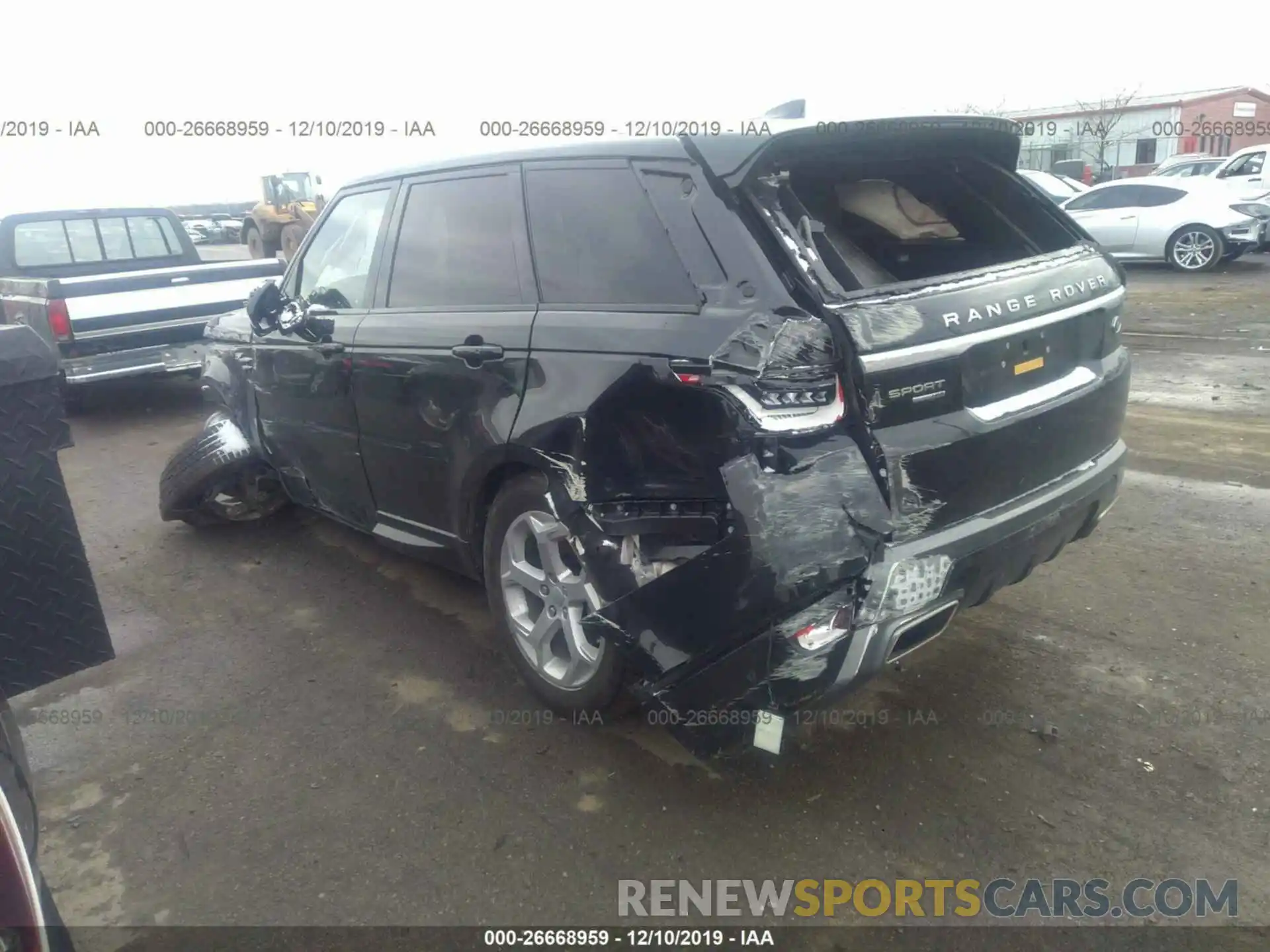 3 Фотография поврежденного автомобиля SALWR2RV9KA841945 LAND ROVER RANGE ROVER SPORT 2019