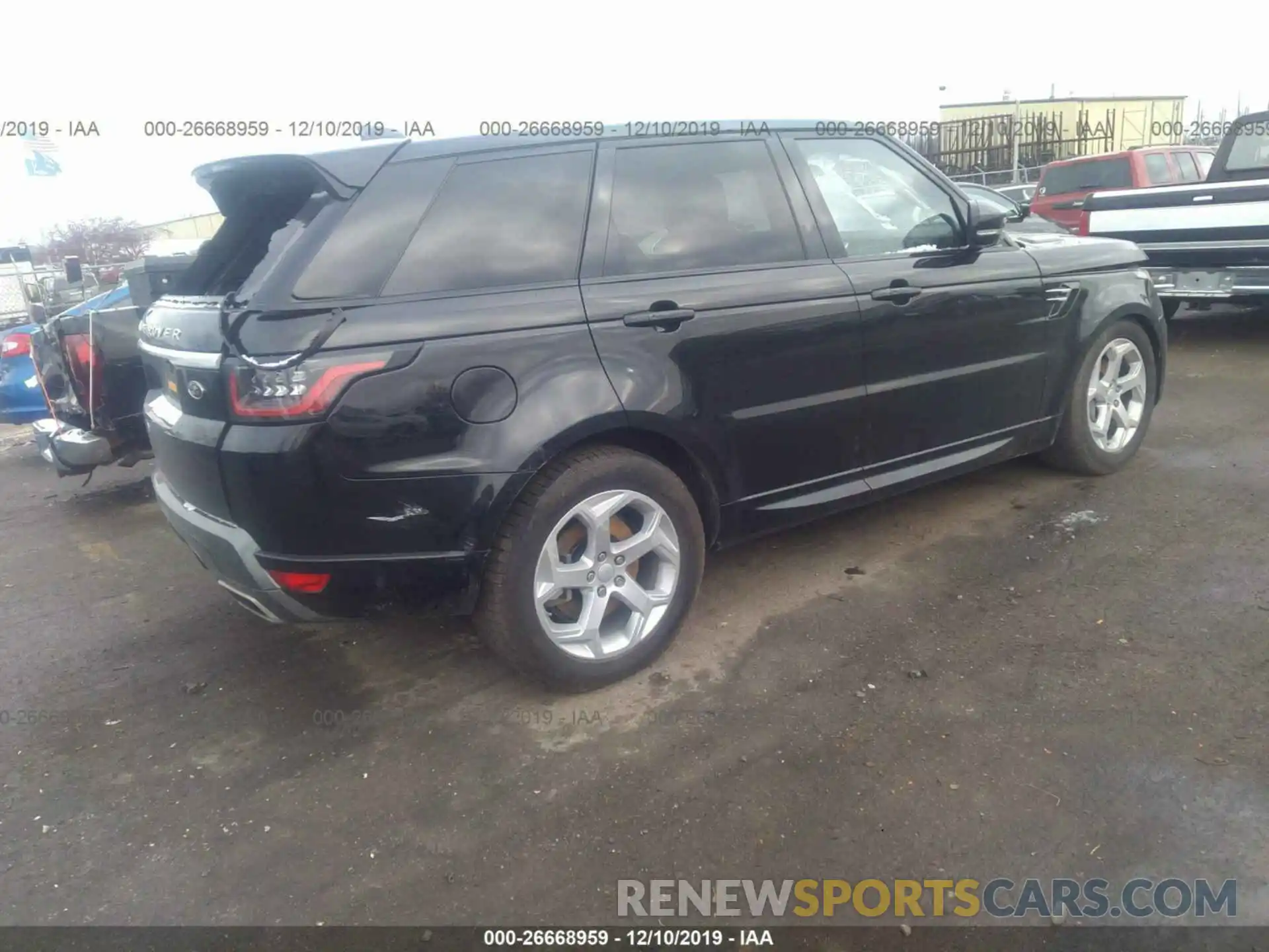 4 Фотография поврежденного автомобиля SALWR2RV9KA841945 LAND ROVER RANGE ROVER SPORT 2019