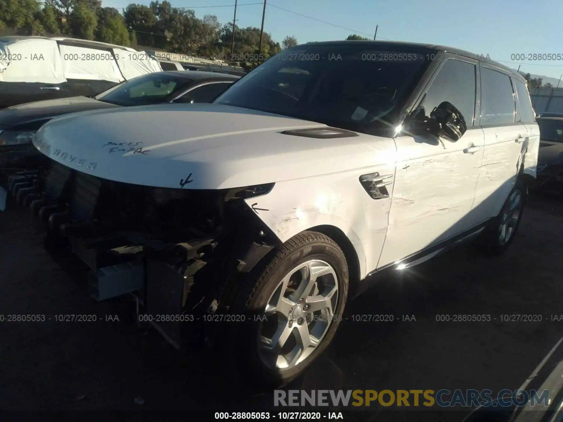 2 Photograph of a damaged car SALWR2RVXKA420915 LAND ROVER RANGE ROVER SPORT 2019