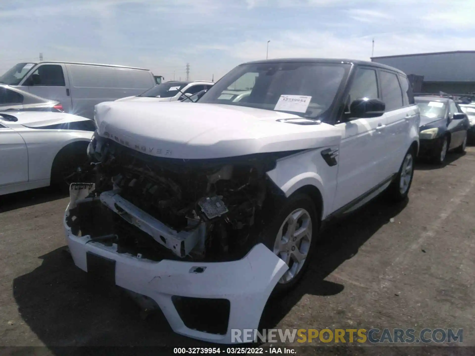 2 Фотография поврежденного автомобиля SALWR2RVXKA838648 LAND ROVER RANGE ROVER SPORT 2019