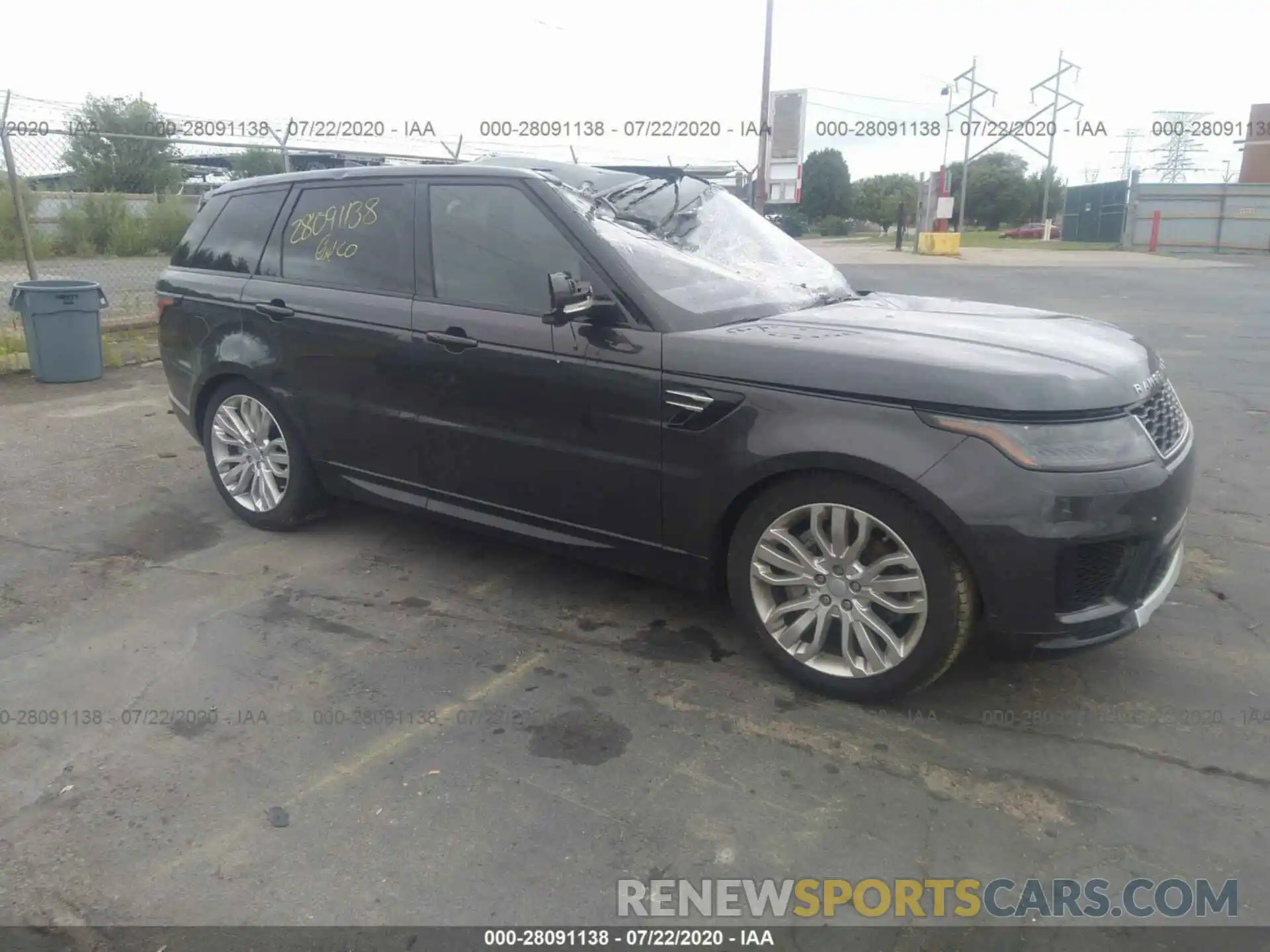 1 Photograph of a damaged car SALWR2RVXKA842943 LAND ROVER RANGE ROVER SPORT 2019