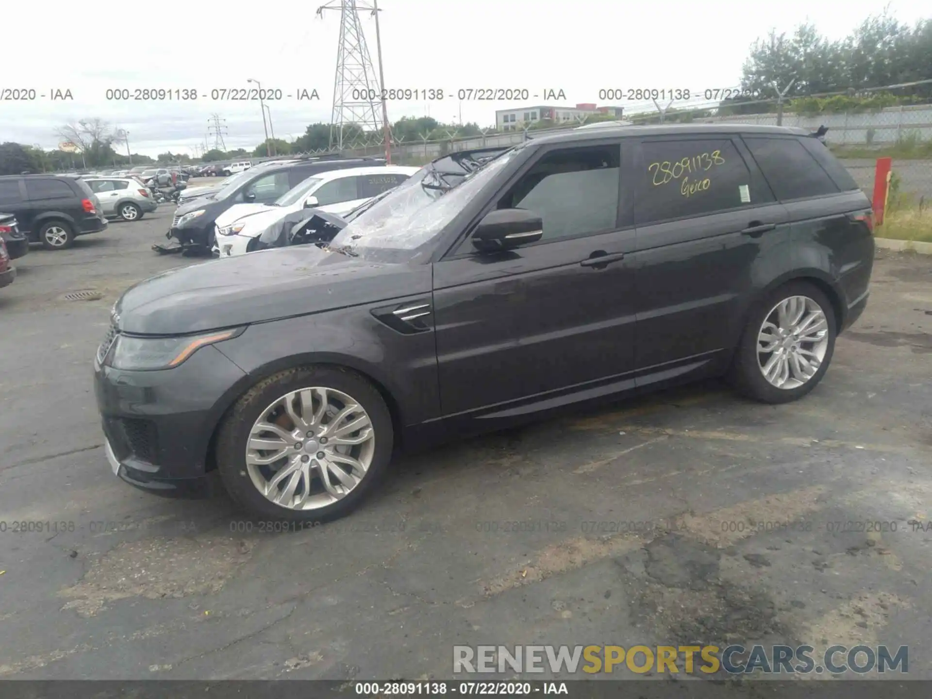 2 Photograph of a damaged car SALWR2RVXKA842943 LAND ROVER RANGE ROVER SPORT 2019