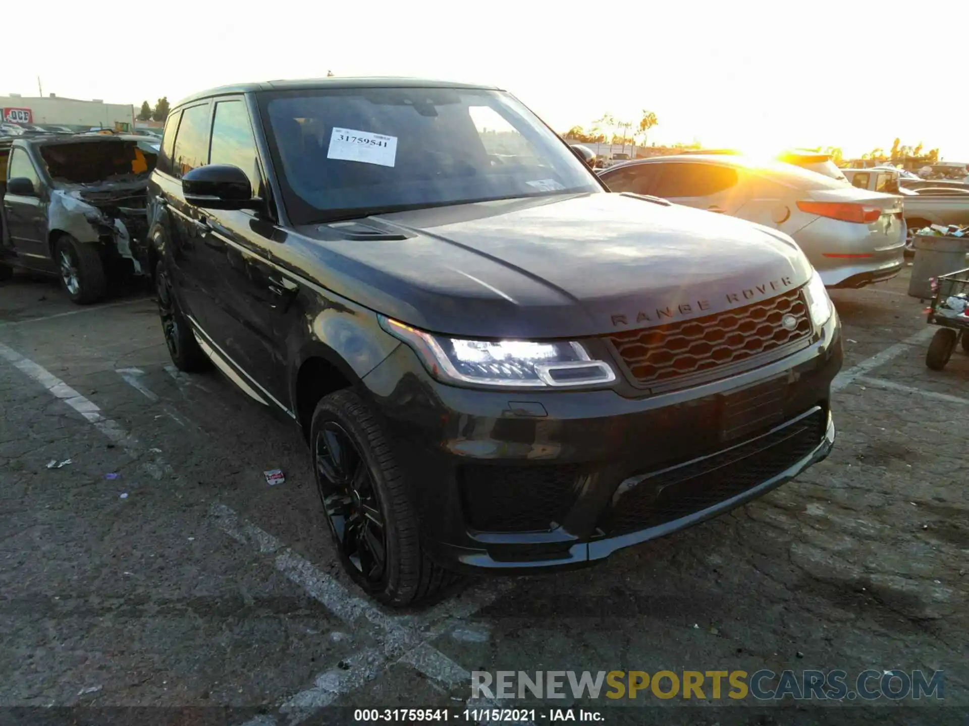 1 Photograph of a damaged car SALWS2SU0KA872491 LAND ROVER RANGE ROVER SPORT 2019