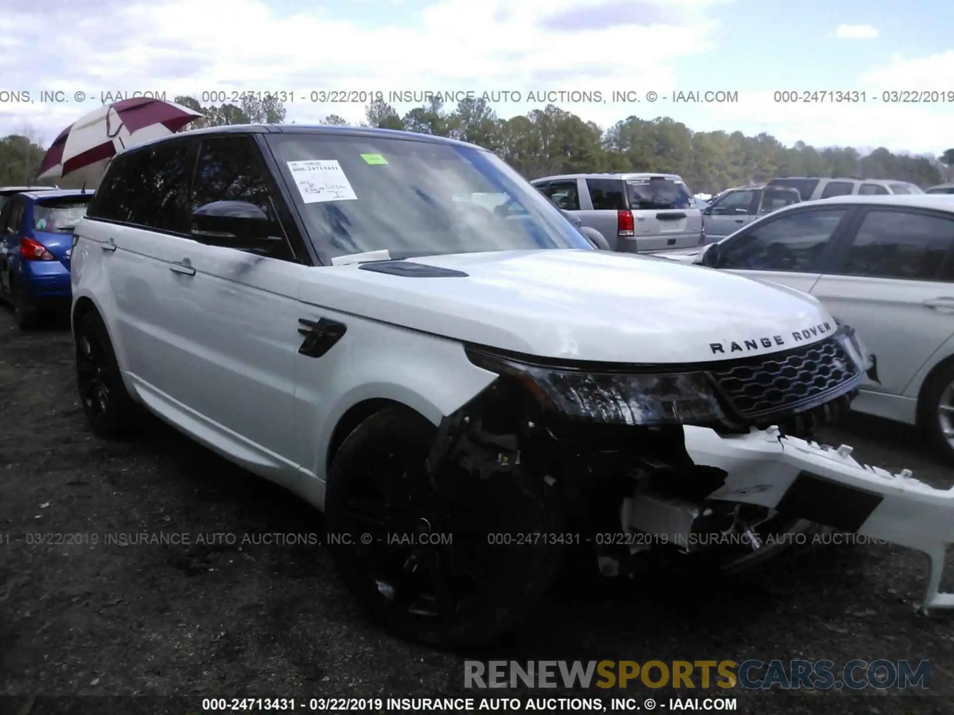 1 Photograph of a damaged car SALWV2RE0KA831963 LAND ROVER RANGE ROVER SPORT 2019