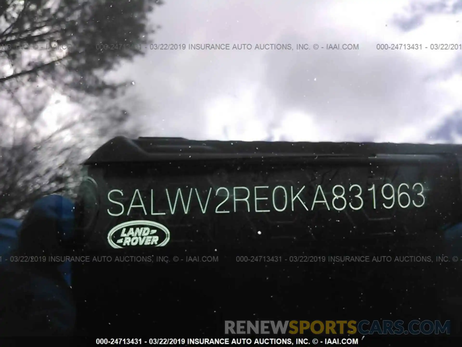 9 Фотография поврежденного автомобиля SALWV2RE0KA831963 LAND ROVER RANGE ROVER SPORT 2019