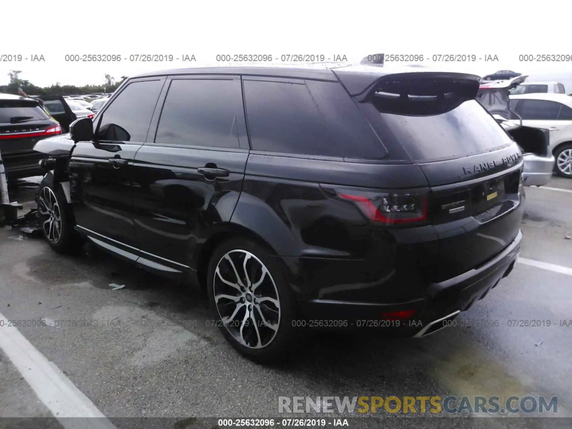 3 Фотография поврежденного автомобиля SALWV2RE3KA836252 LAND ROVER RANGE ROVER SPORT 2019