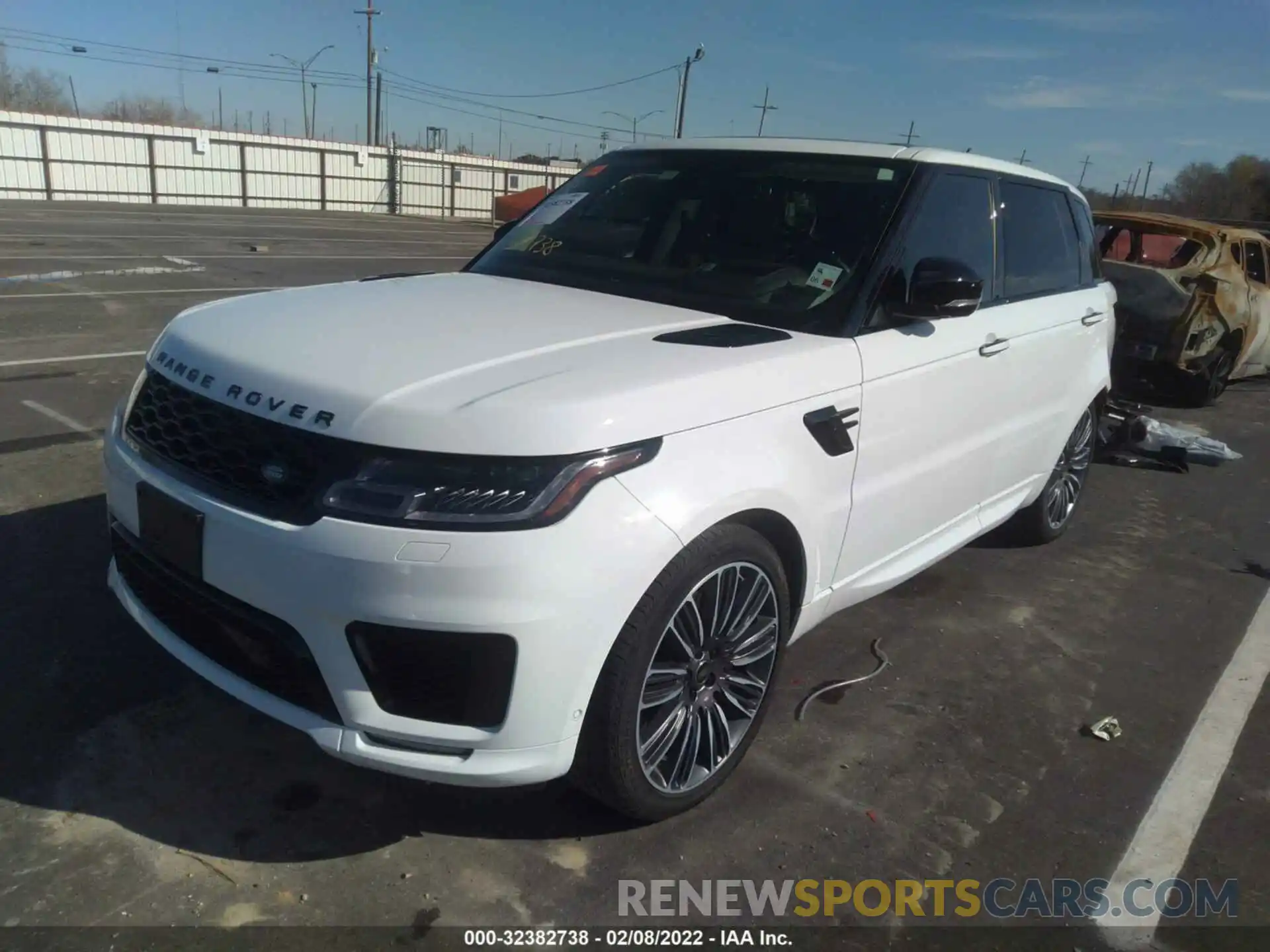 2 Фотография поврежденного автомобиля SALWV2RE7KA862224 LAND ROVER RANGE ROVER SPORT 2019