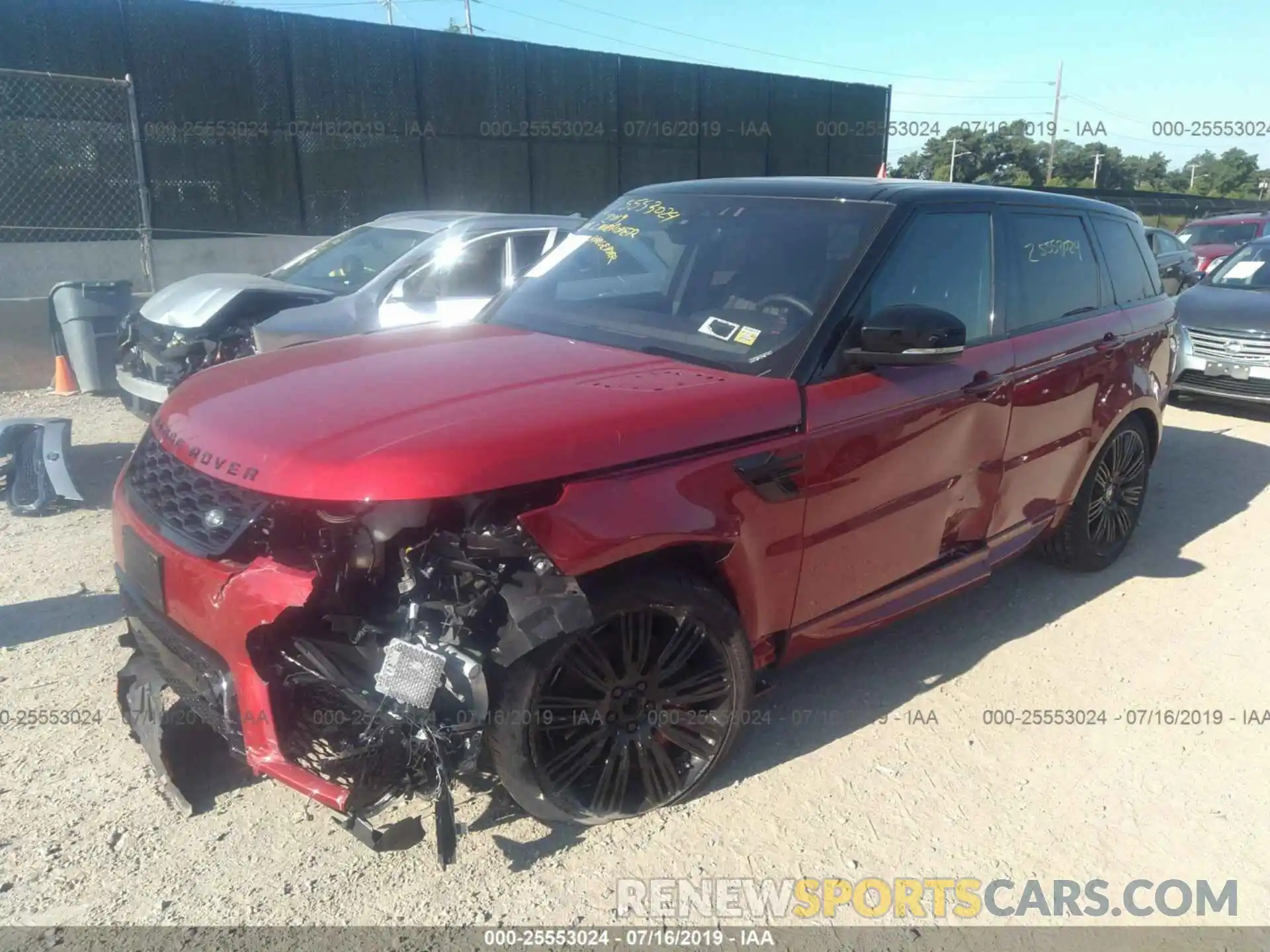 2 Photograph of a damaged car SALWV2SV1KA420467 LAND ROVER RANGE ROVER SPORT 2019