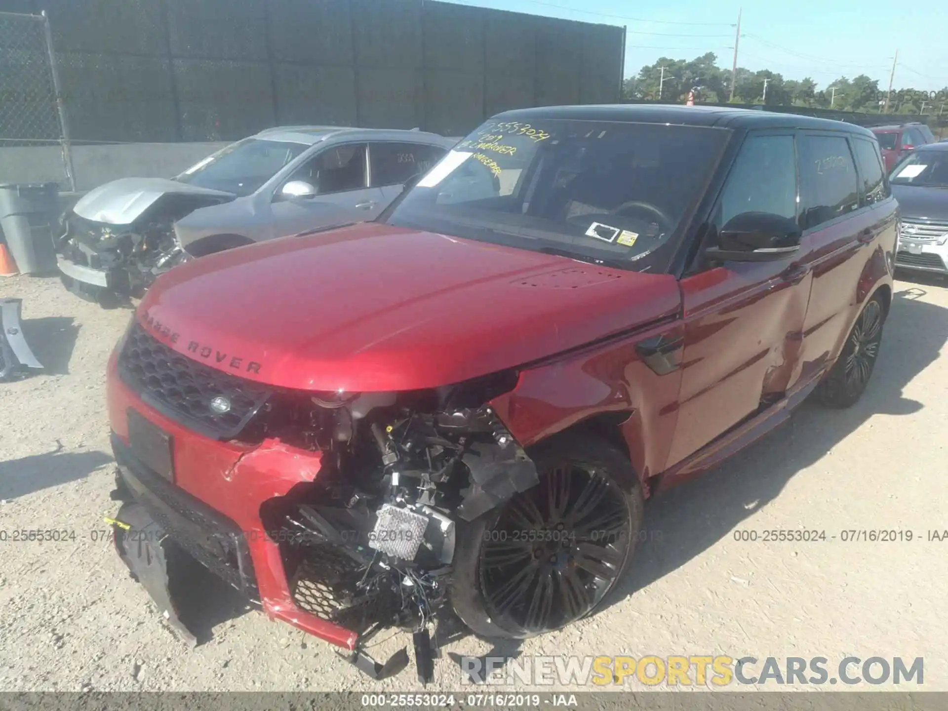 6 Фотография поврежденного автомобиля SALWV2SV1KA420467 LAND ROVER RANGE ROVER SPORT 2019