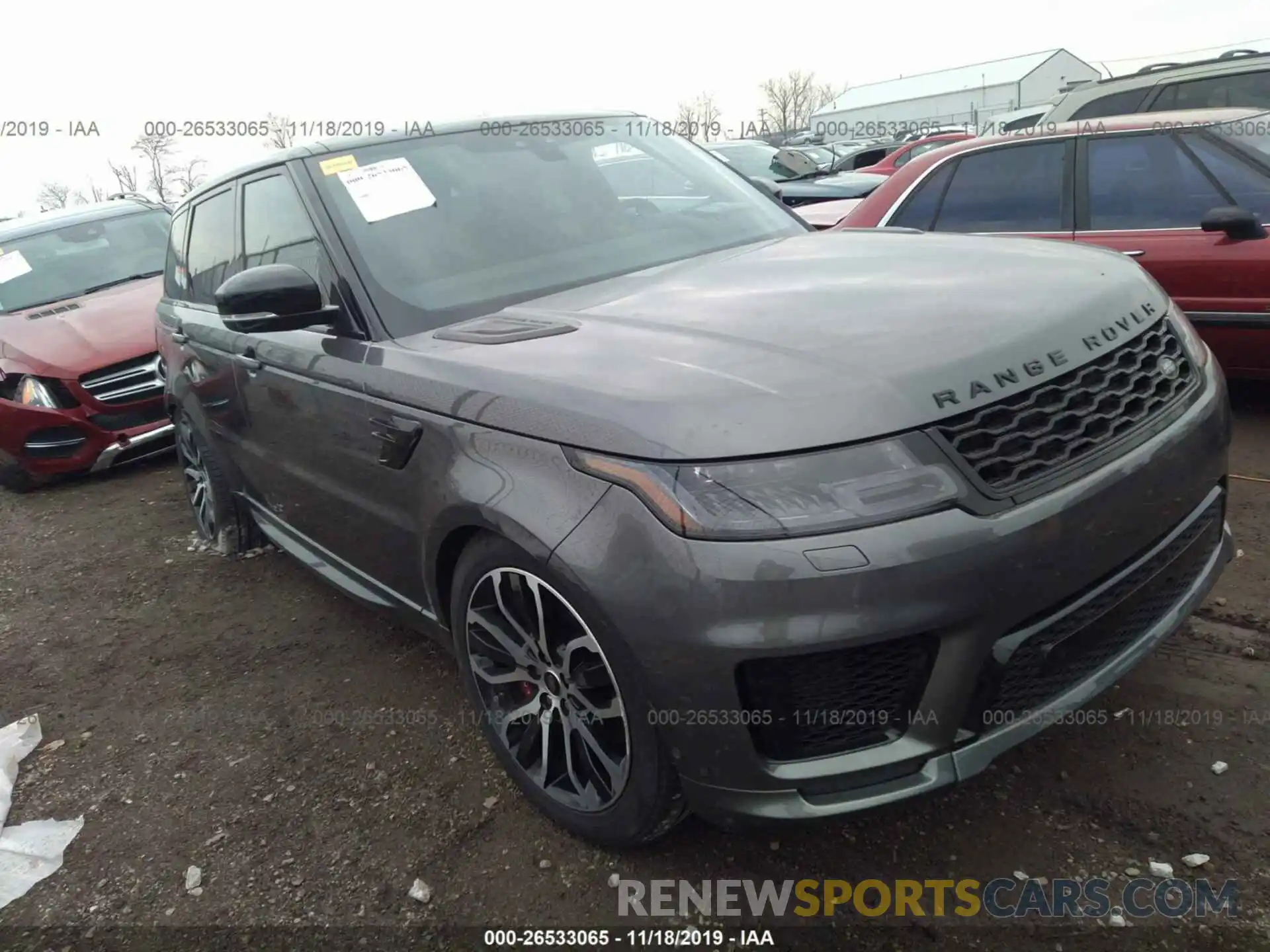 1 Фотография поврежденного автомобиля SALWV2SV1KA846482 LAND ROVER RANGE ROVER SPORT 2019