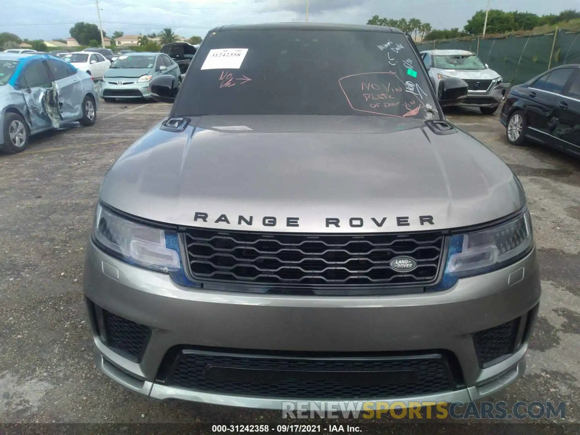 6 Photograph of a damaged car SALWV2SV2KA814480 LAND ROVER RANGE ROVER SPORT 2019