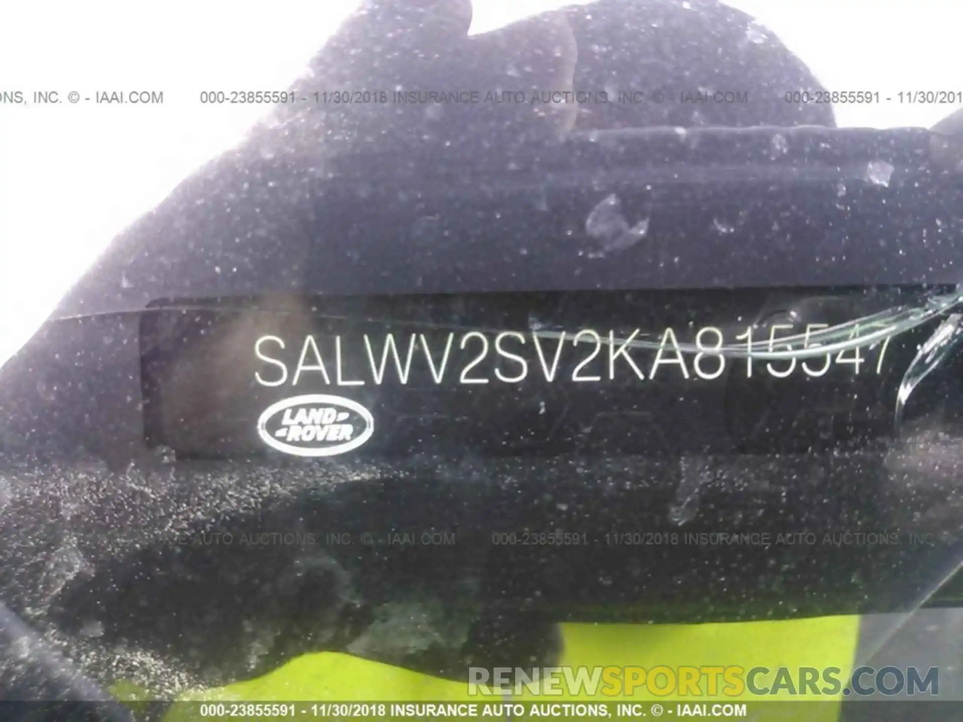 9 Photograph of a damaged car SALWV2SV2KA815547 LAND ROVER RANGE ROVER SPORT 2019