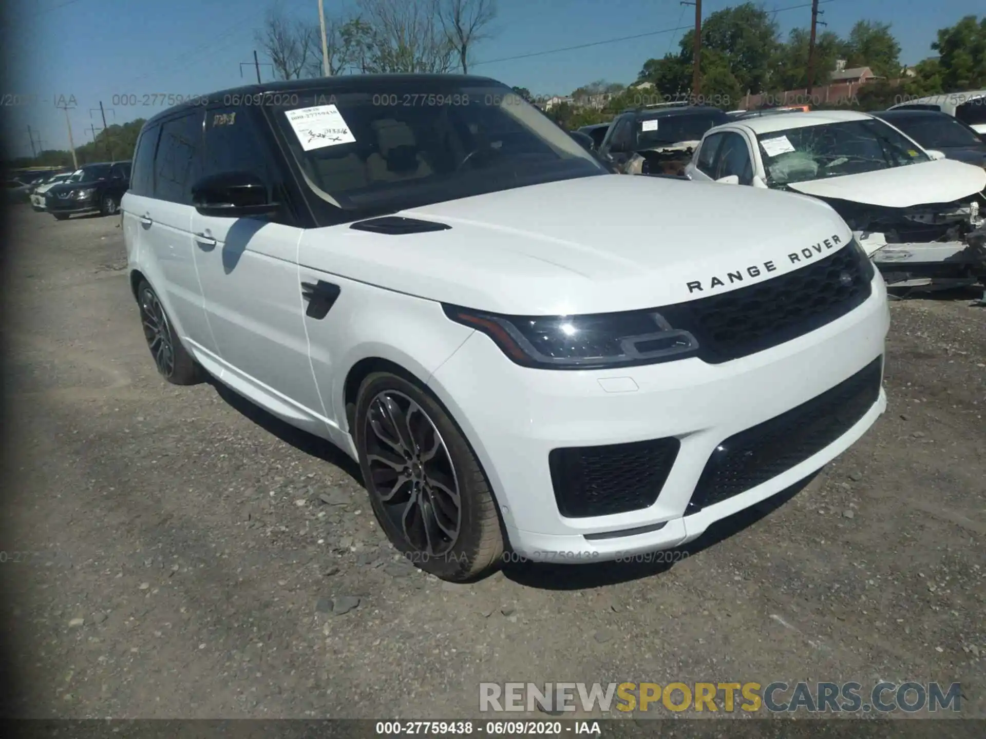 1 Фотография поврежденного автомобиля SALWV2SV3KA417845 LAND ROVER RANGE ROVER SPORT 2019