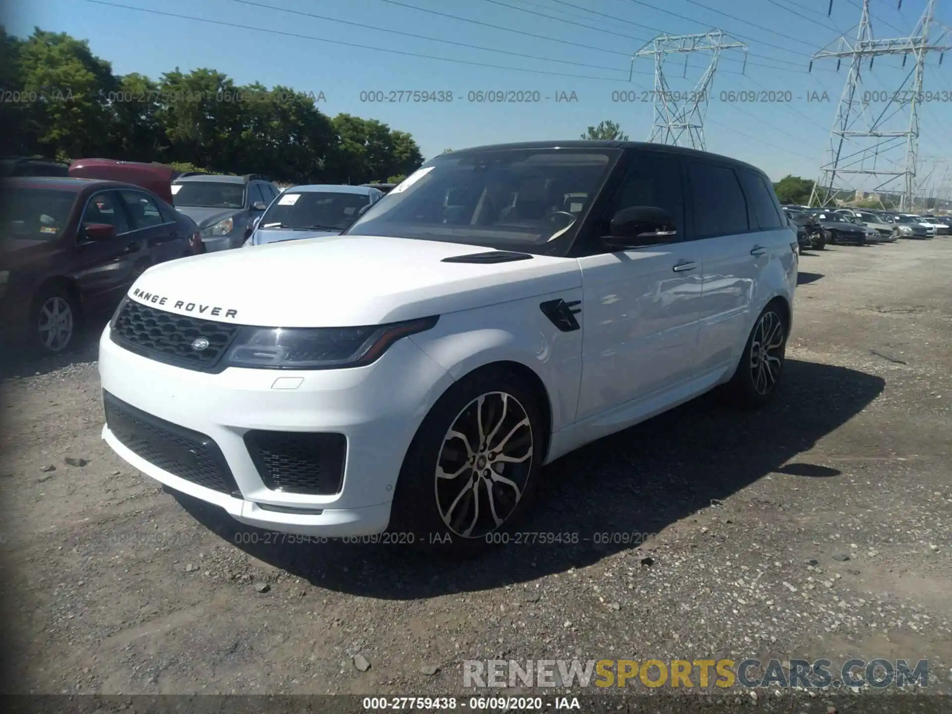 2 Фотография поврежденного автомобиля SALWV2SV3KA417845 LAND ROVER RANGE ROVER SPORT 2019