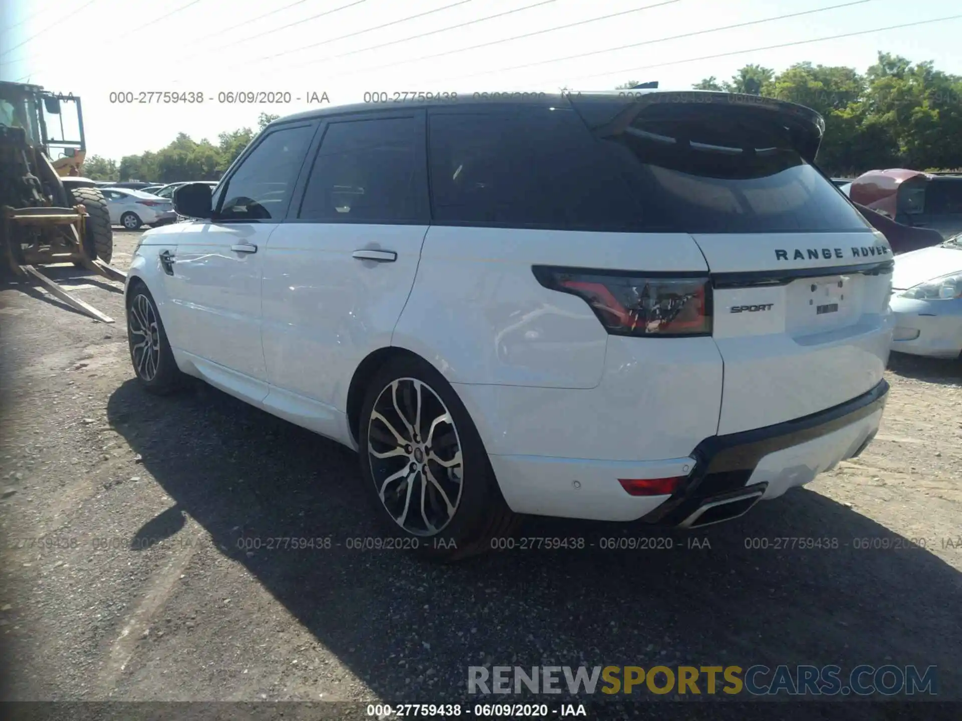 3 Фотография поврежденного автомобиля SALWV2SV3KA417845 LAND ROVER RANGE ROVER SPORT 2019