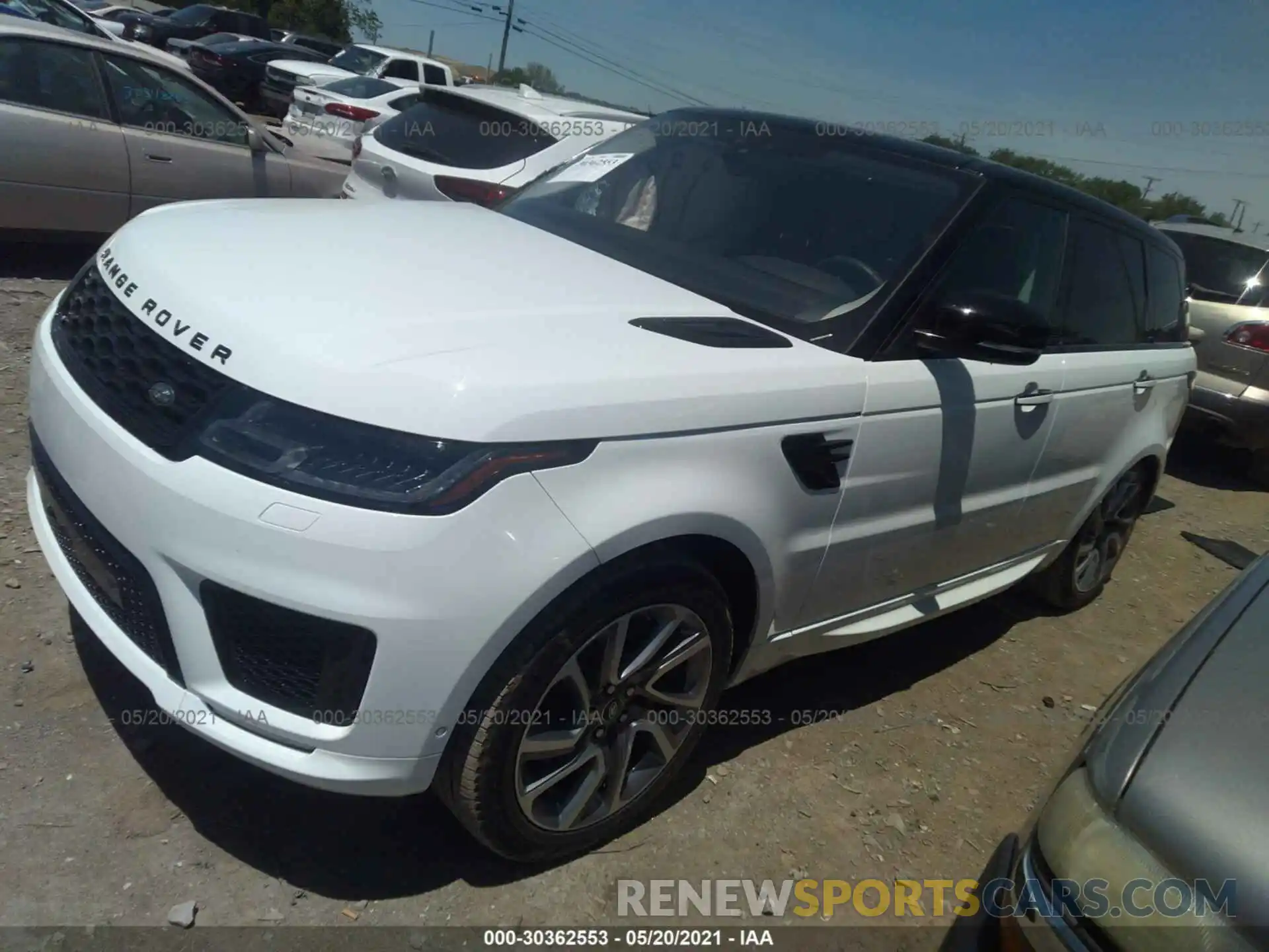 2 Фотография поврежденного автомобиля SALWV2SV3KA418462 LAND ROVER RANGE ROVER SPORT 2019