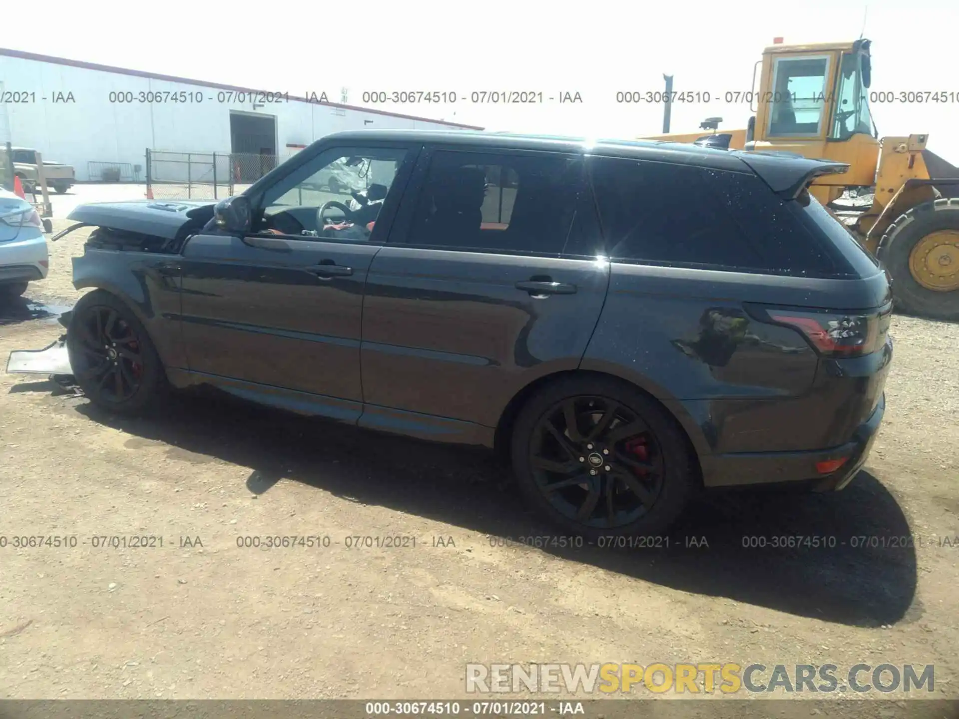 3 Фотография поврежденного автомобиля SALWV2SV3KA849268 LAND ROVER RANGE ROVER SPORT 2019