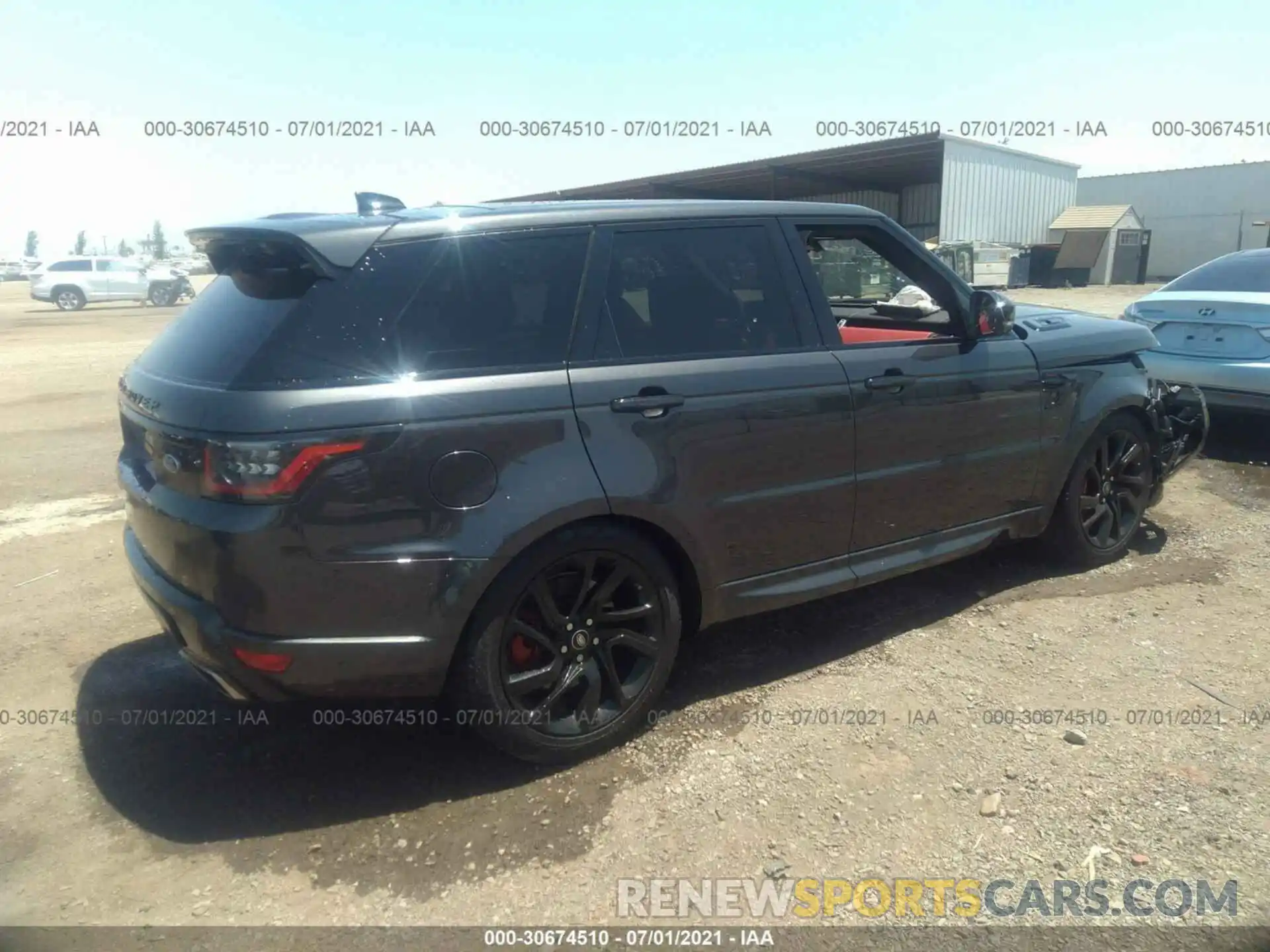 4 Фотография поврежденного автомобиля SALWV2SV3KA849268 LAND ROVER RANGE ROVER SPORT 2019