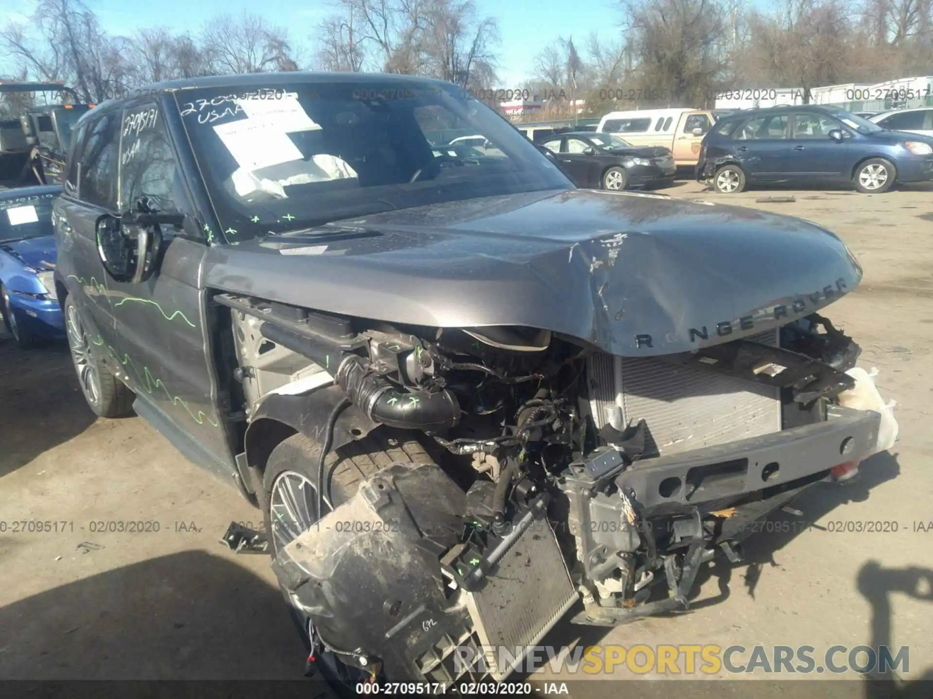 1 Photograph of a damaged car SALWV2SV4KA415649 LAND ROVER RANGE ROVER SPORT 2019