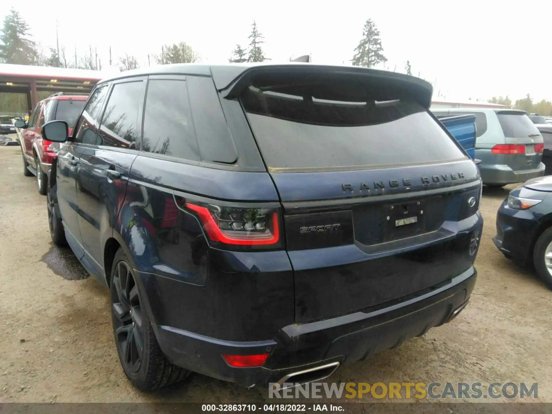 3 Фотография поврежденного автомобиля SALWV2SV4KA851885 LAND ROVER RANGE ROVER SPORT 2019