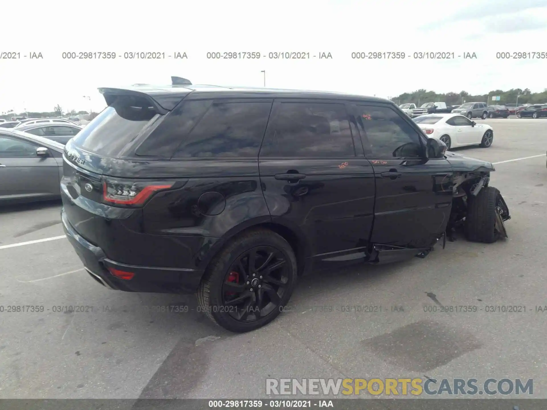 4 Фотография поврежденного автомобиля SALWV2SV8KA852537 LAND ROVER RANGE ROVER SPORT 2019