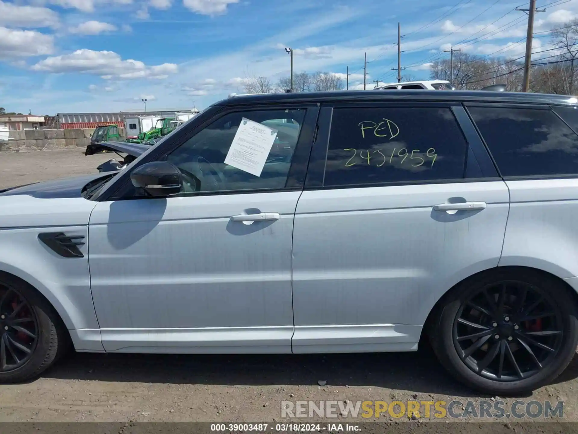 13 Photograph of a damaged car SALWZ2SE6KA825955 LAND ROVER RANGE ROVER SPORT 2019