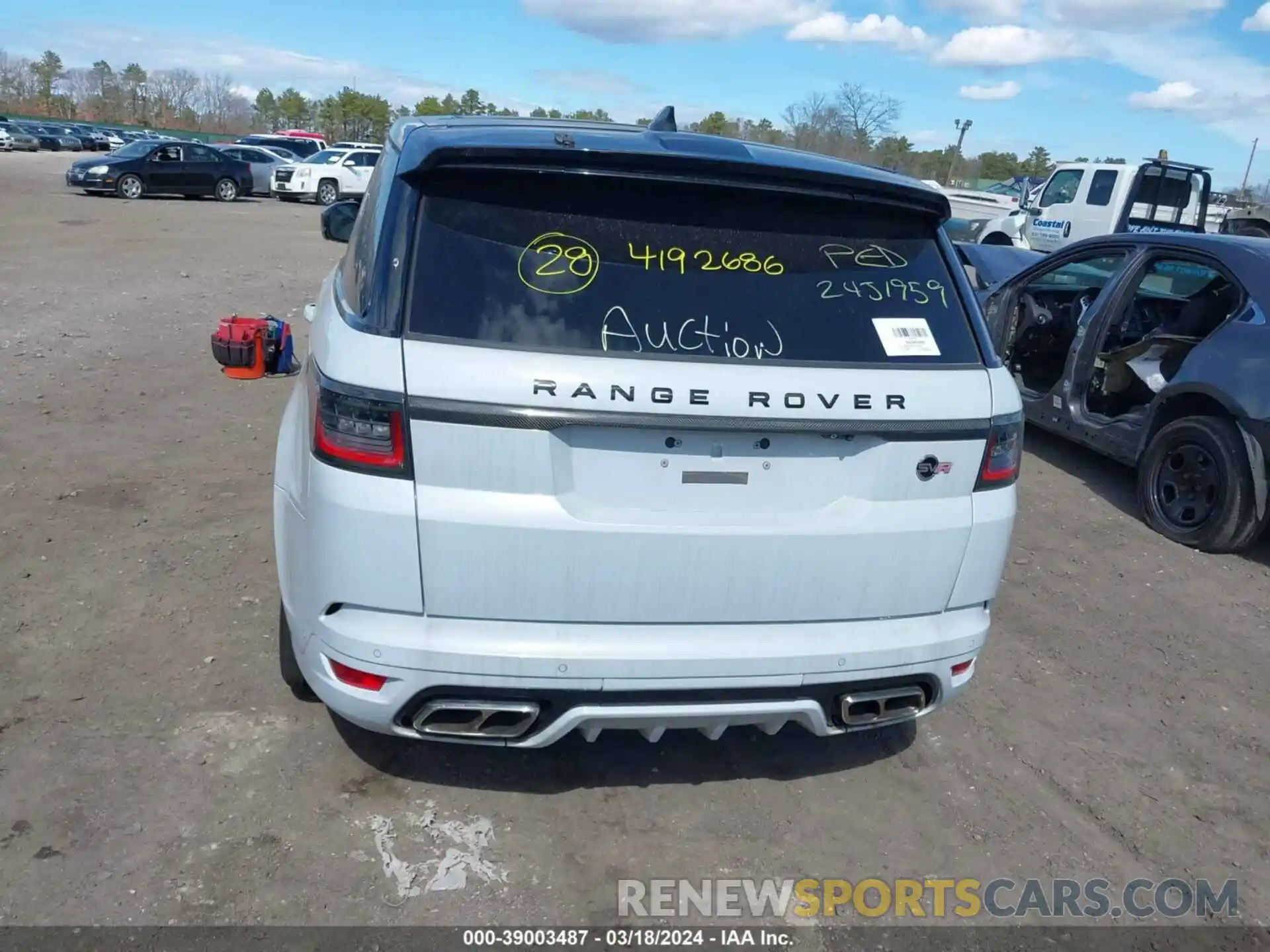 15 Photograph of a damaged car SALWZ2SE6KA825955 LAND ROVER RANGE ROVER SPORT 2019