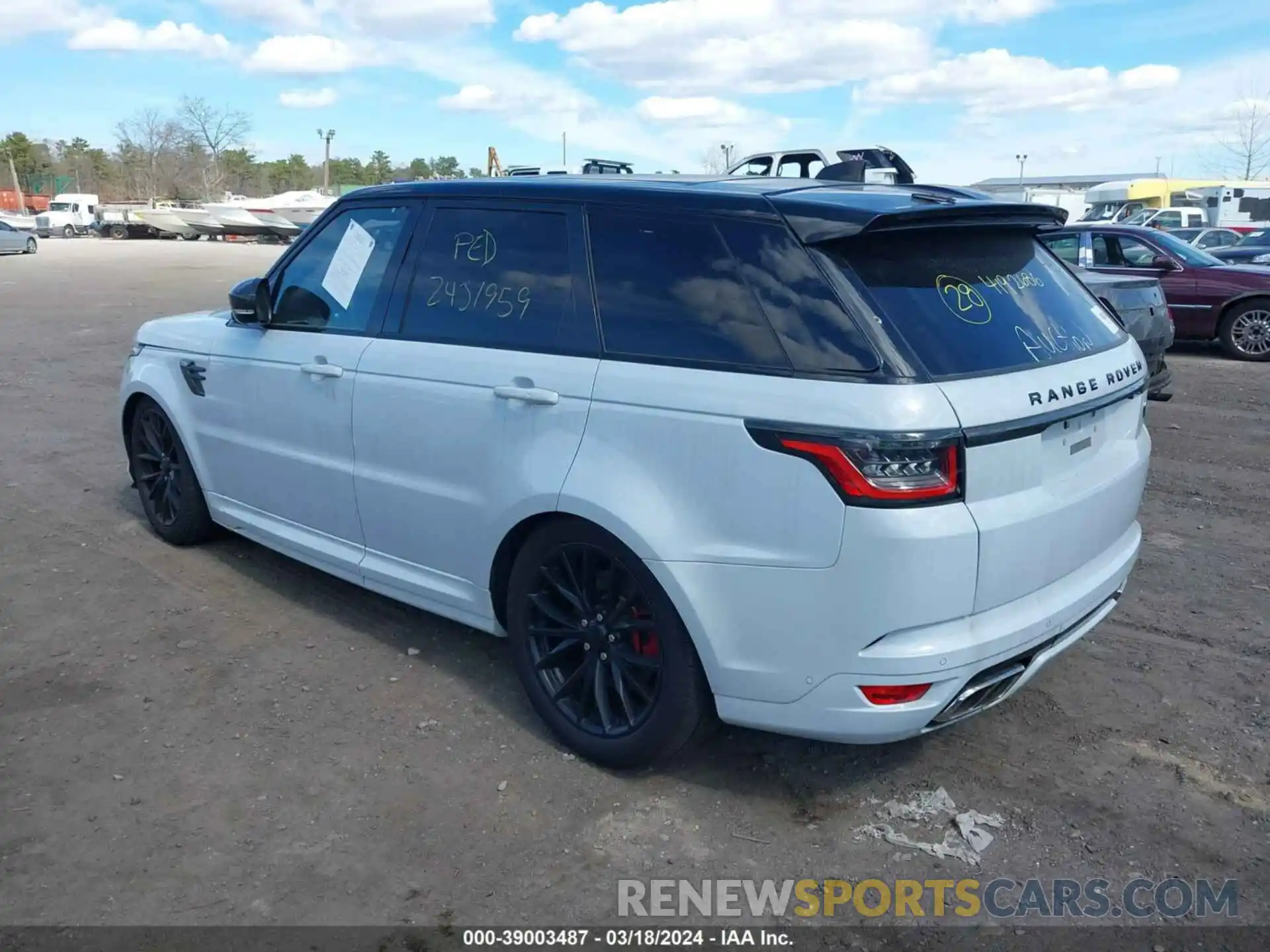 3 Фотография поврежденного автомобиля SALWZ2SE6KA825955 LAND ROVER RANGE ROVER SPORT 2019