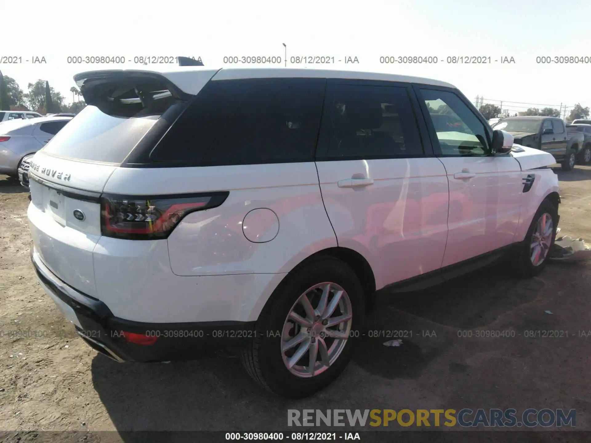 4 Фотография поврежденного автомобиля SALWG2SU1LA747986 LAND ROVER RANGE ROVER SPORT 2020