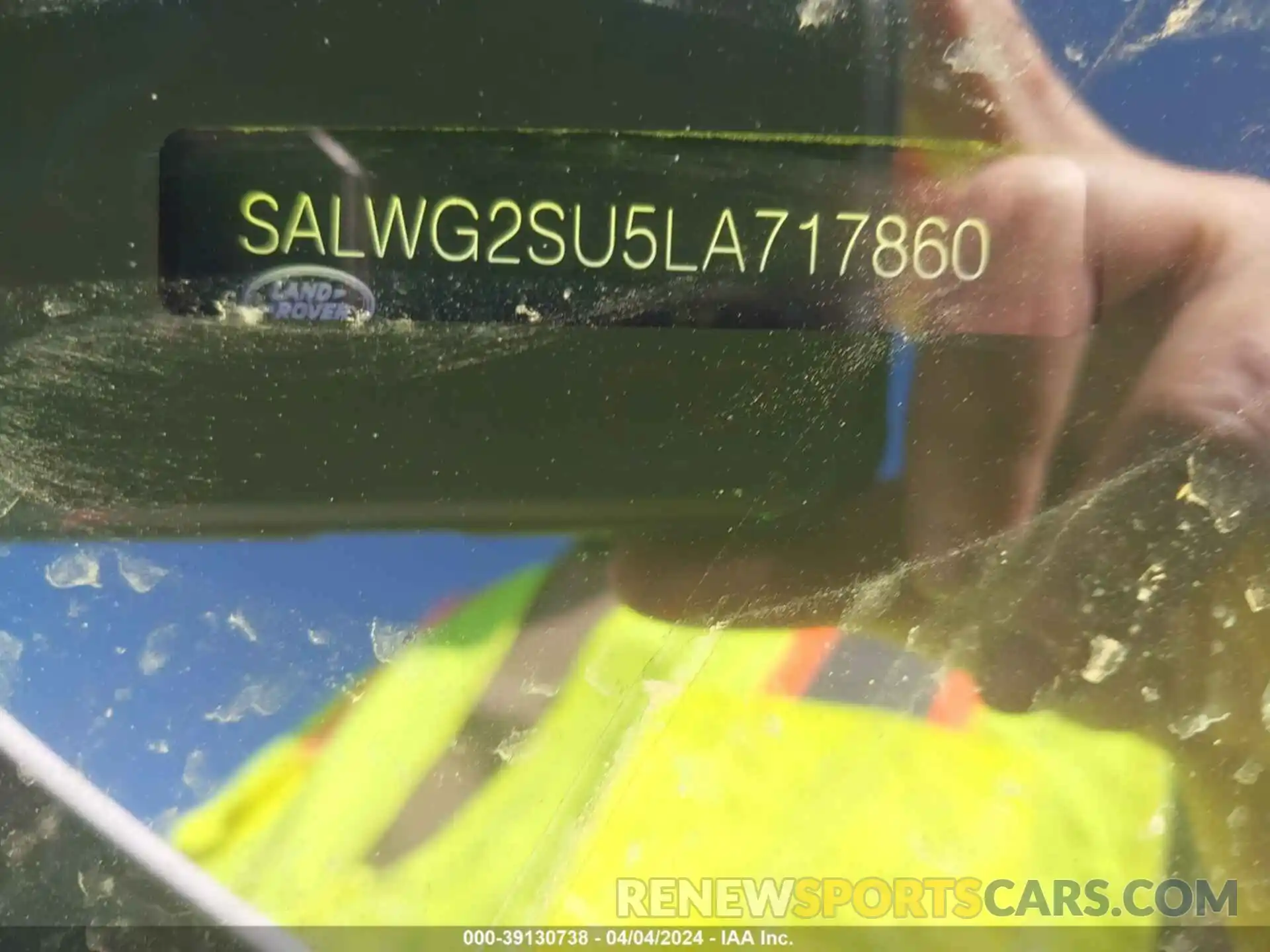 9 Photograph of a damaged car SALWG2SU5LA717860 LAND ROVER RANGE ROVER SPORT 2020