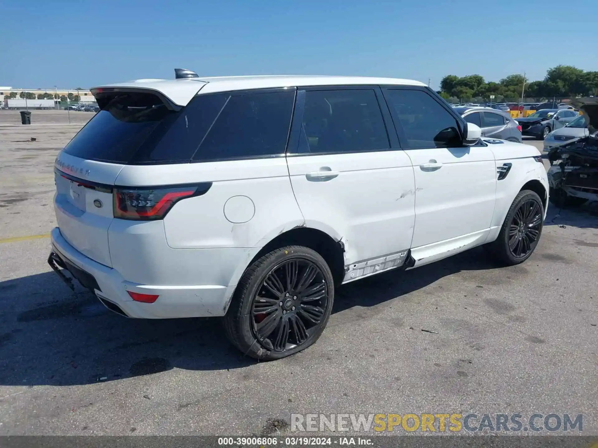 4 Фотография поврежденного автомобиля SALWG2SU9LA739716 LAND ROVER RANGE ROVER SPORT 2020