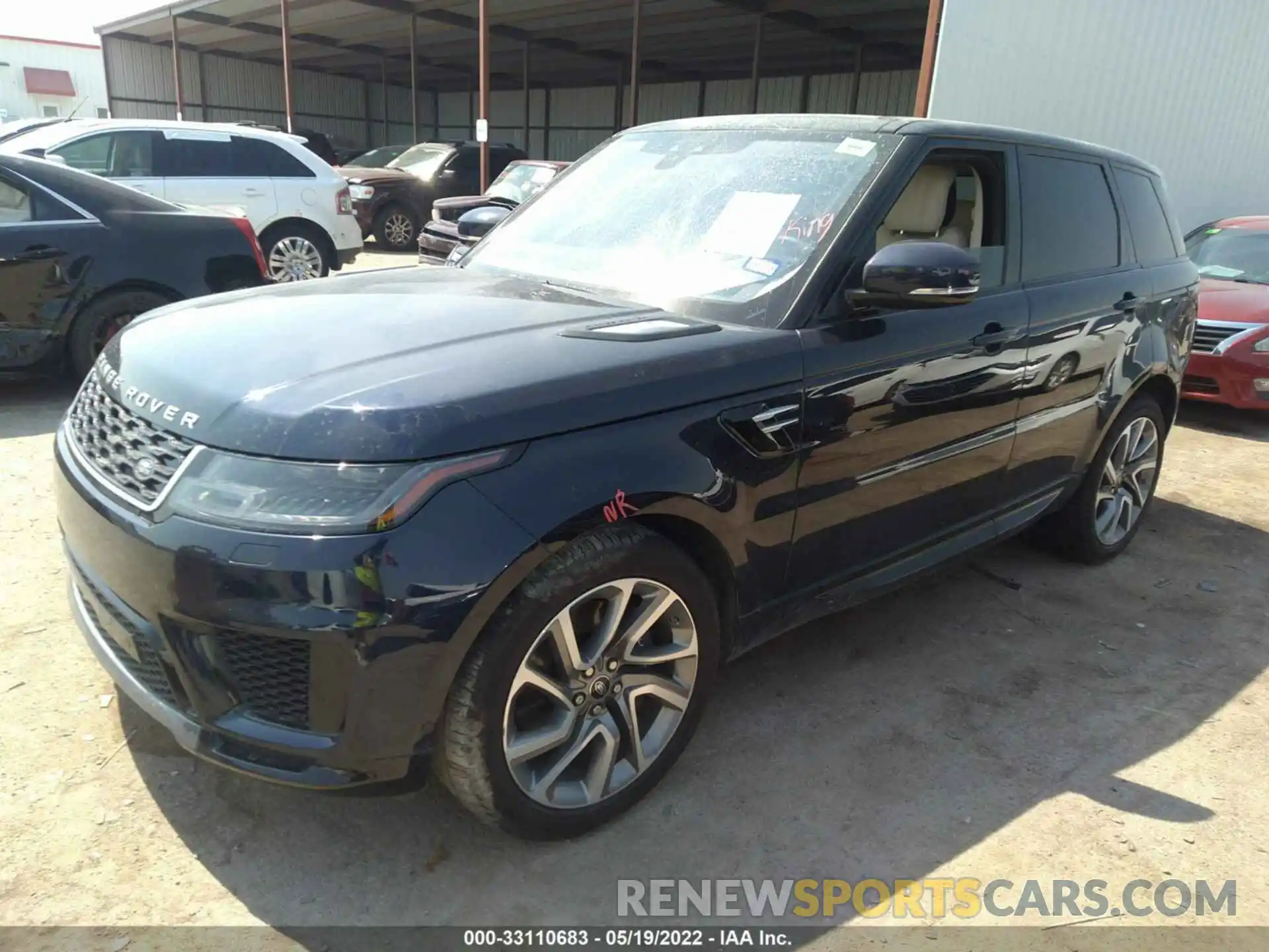 2 Photograph of a damaged car SALWR2RY5LA700740 LAND ROVER RANGE ROVER SPORT 2020