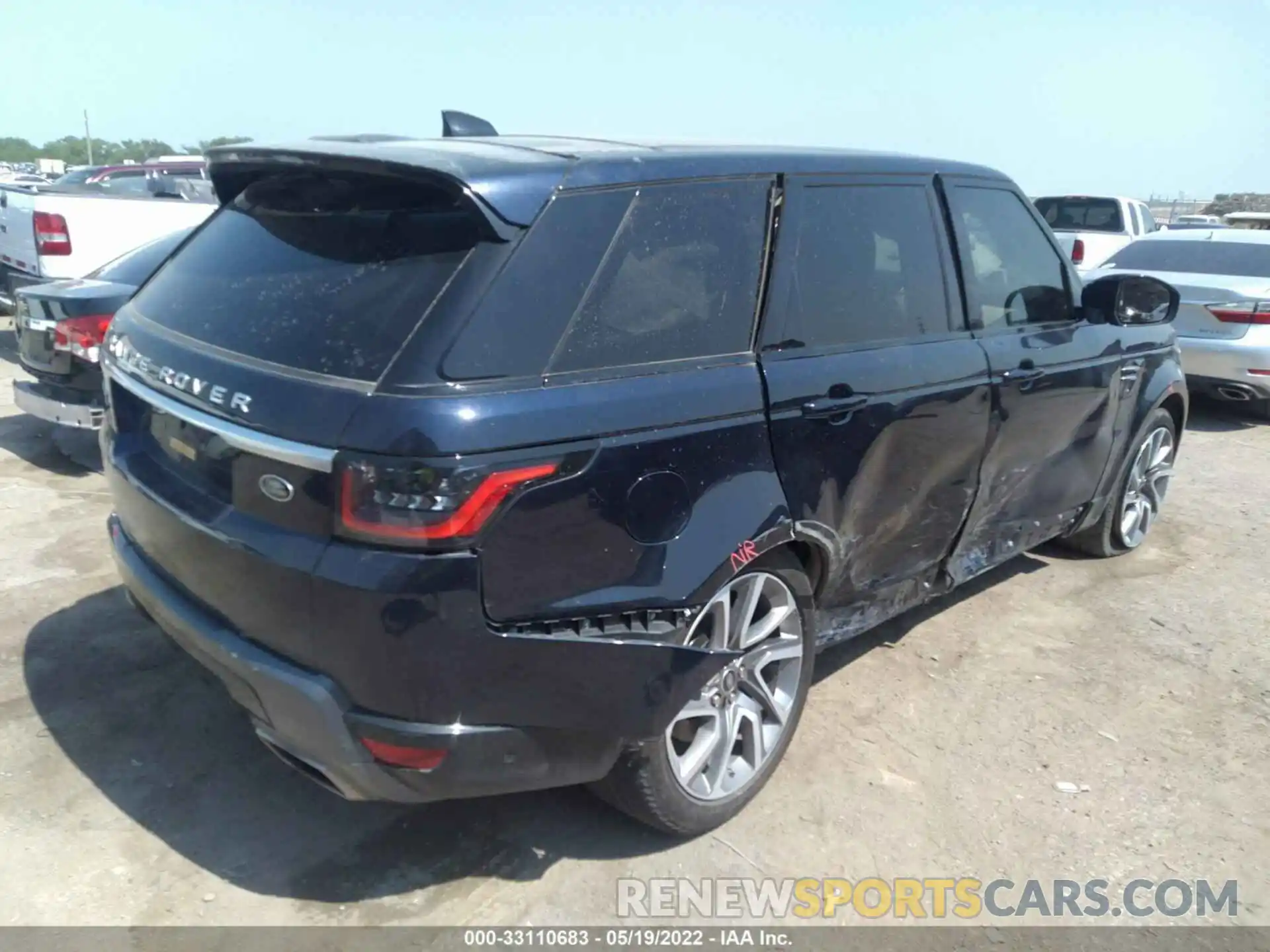 4 Photograph of a damaged car SALWR2RY5LA700740 LAND ROVER RANGE ROVER SPORT 2020