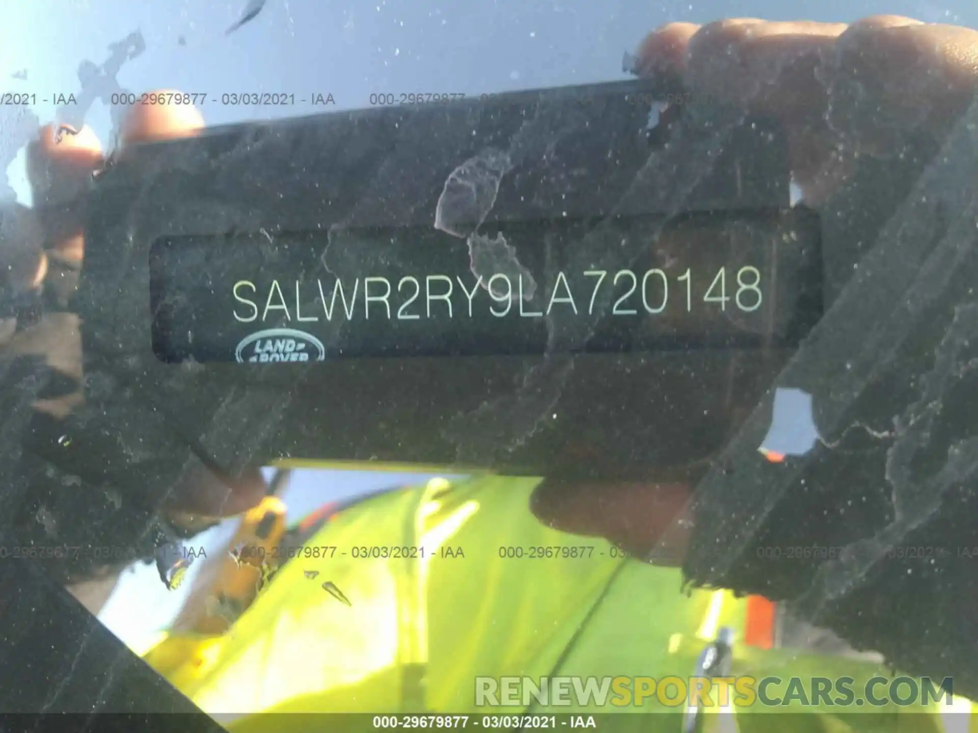 9 Фотография поврежденного автомобиля SALWR2RY9LA720148 LAND ROVER RANGE ROVER SPORT 2020