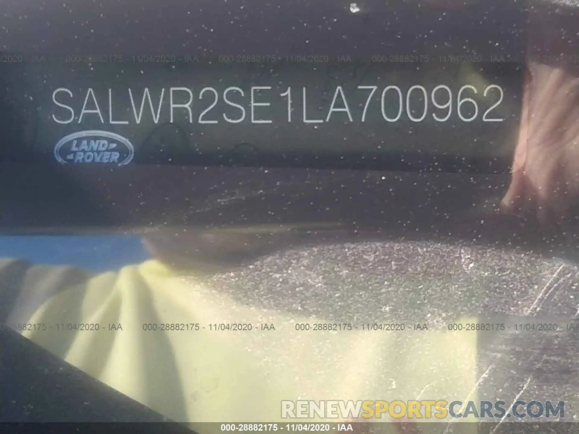 9 Photograph of a damaged car SALWR2SE1LA700962 LAND ROVER RANGE ROVER SPORT 2020