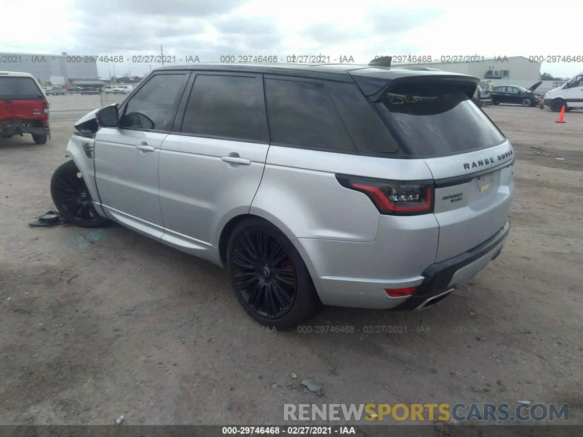 3 Фотография поврежденного автомобиля SALWR2SE2LA703563 LAND ROVER RANGE ROVER SPORT 2020