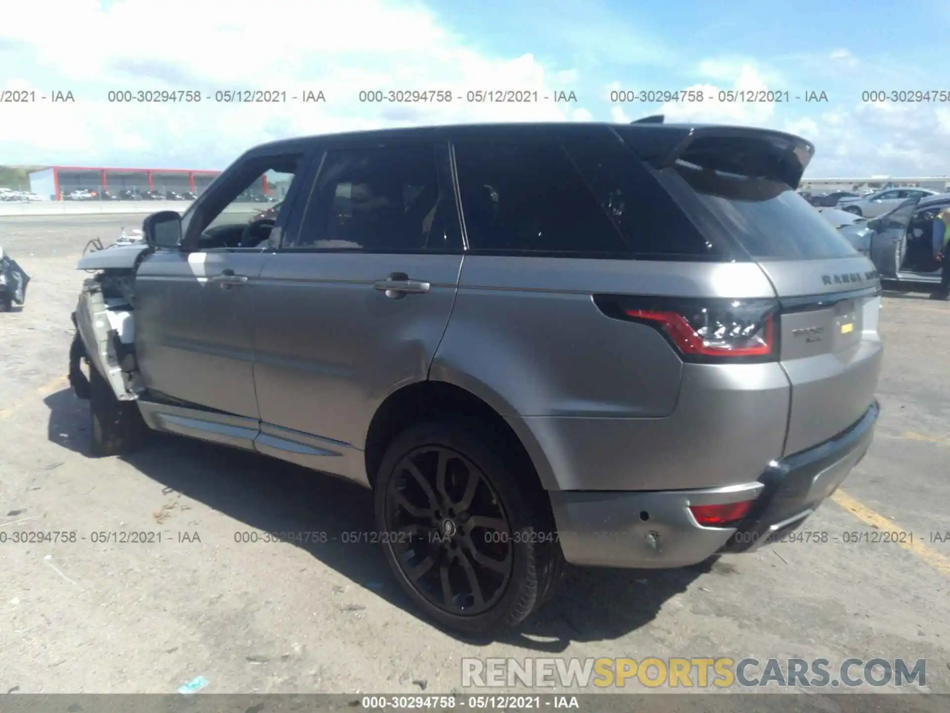 3 Фотография поврежденного автомобиля SALWR2SE5LA731650 LAND ROVER RANGE ROVER SPORT 2020