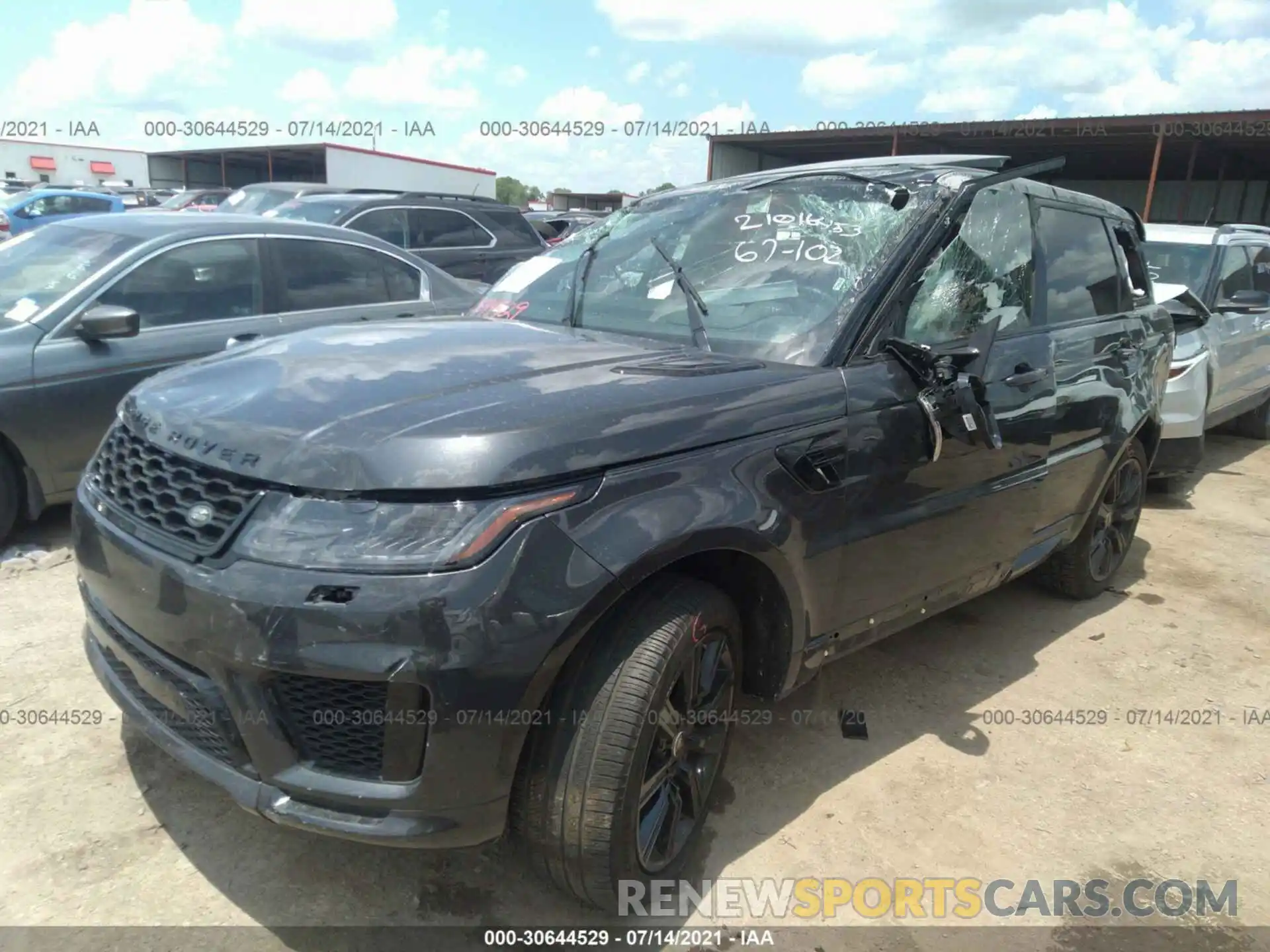 2 Photograph of a damaged car SALWR2SE7LA885244 LAND ROVER RANGE ROVER SPORT 2020