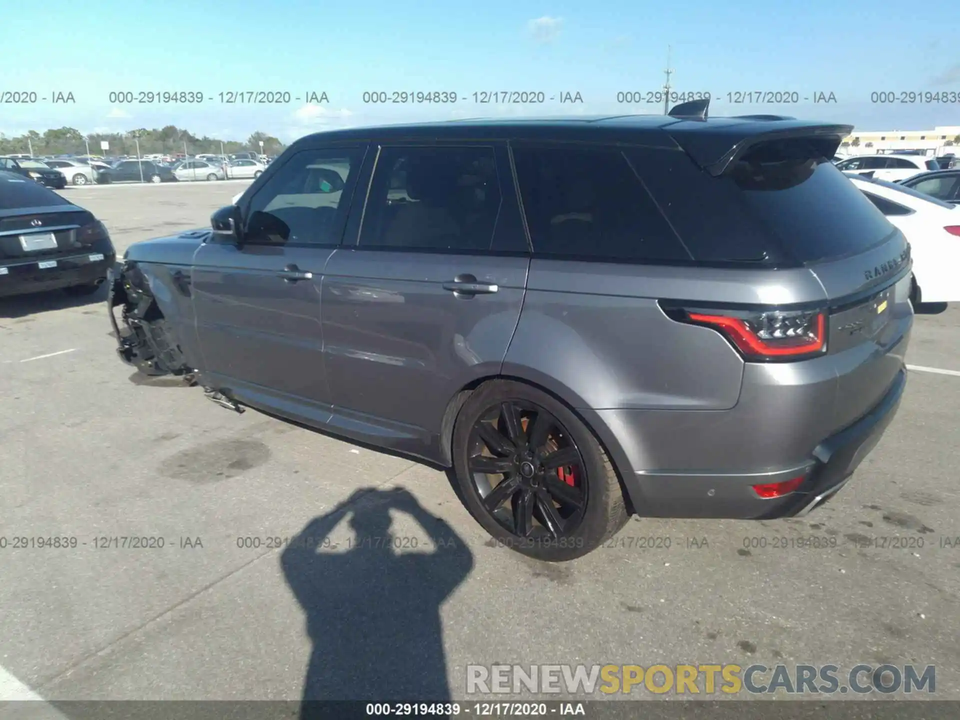 3 Фотография поврежденного автомобиля SALWR2SE8LA892607 LAND ROVER RANGE ROVER SPORT 2020