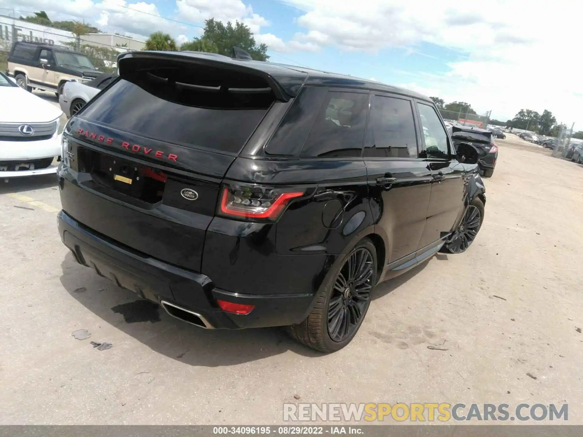 4 Фотография поврежденного автомобиля SALWR2SE9LA709991 LAND ROVER RANGE ROVER SPORT 2020