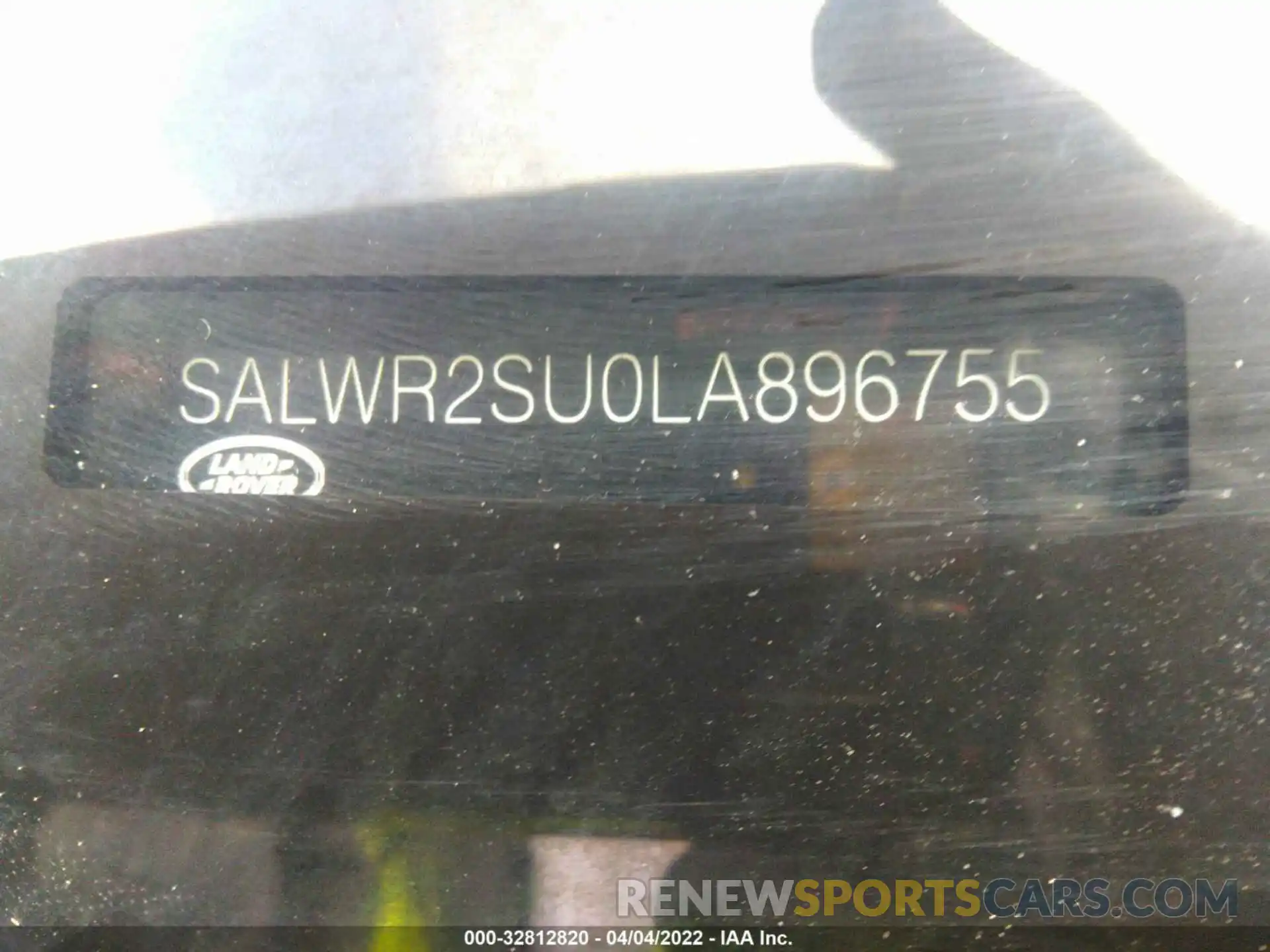 9 Фотография поврежденного автомобиля SALWR2SU0LA896755 LAND ROVER RANGE ROVER SPORT 2020