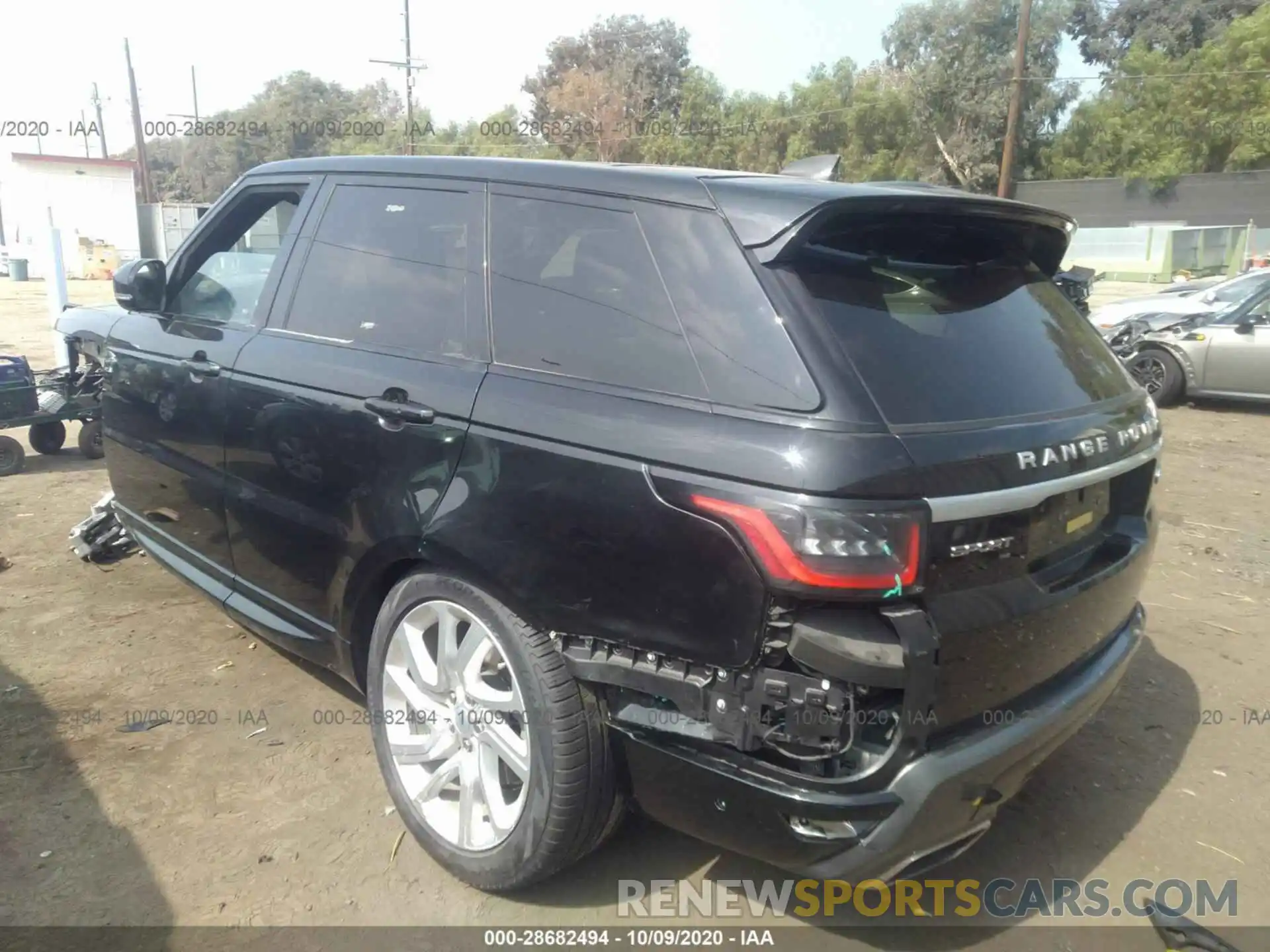 3 Фотография поврежденного автомобиля SALWR2SU4LA709047 LAND ROVER RANGE ROVER SPORT 2020