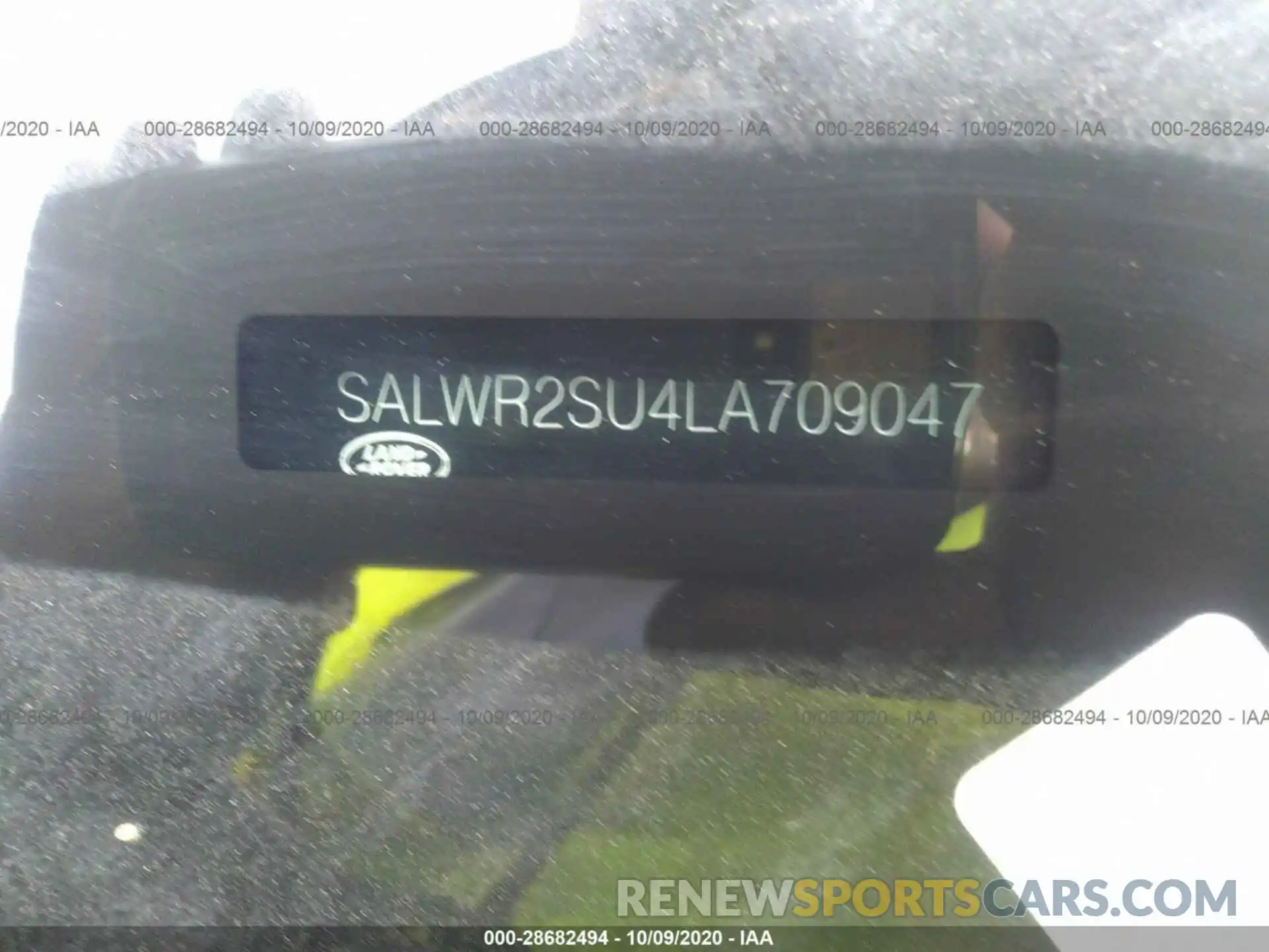 9 Фотография поврежденного автомобиля SALWR2SU4LA709047 LAND ROVER RANGE ROVER SPORT 2020