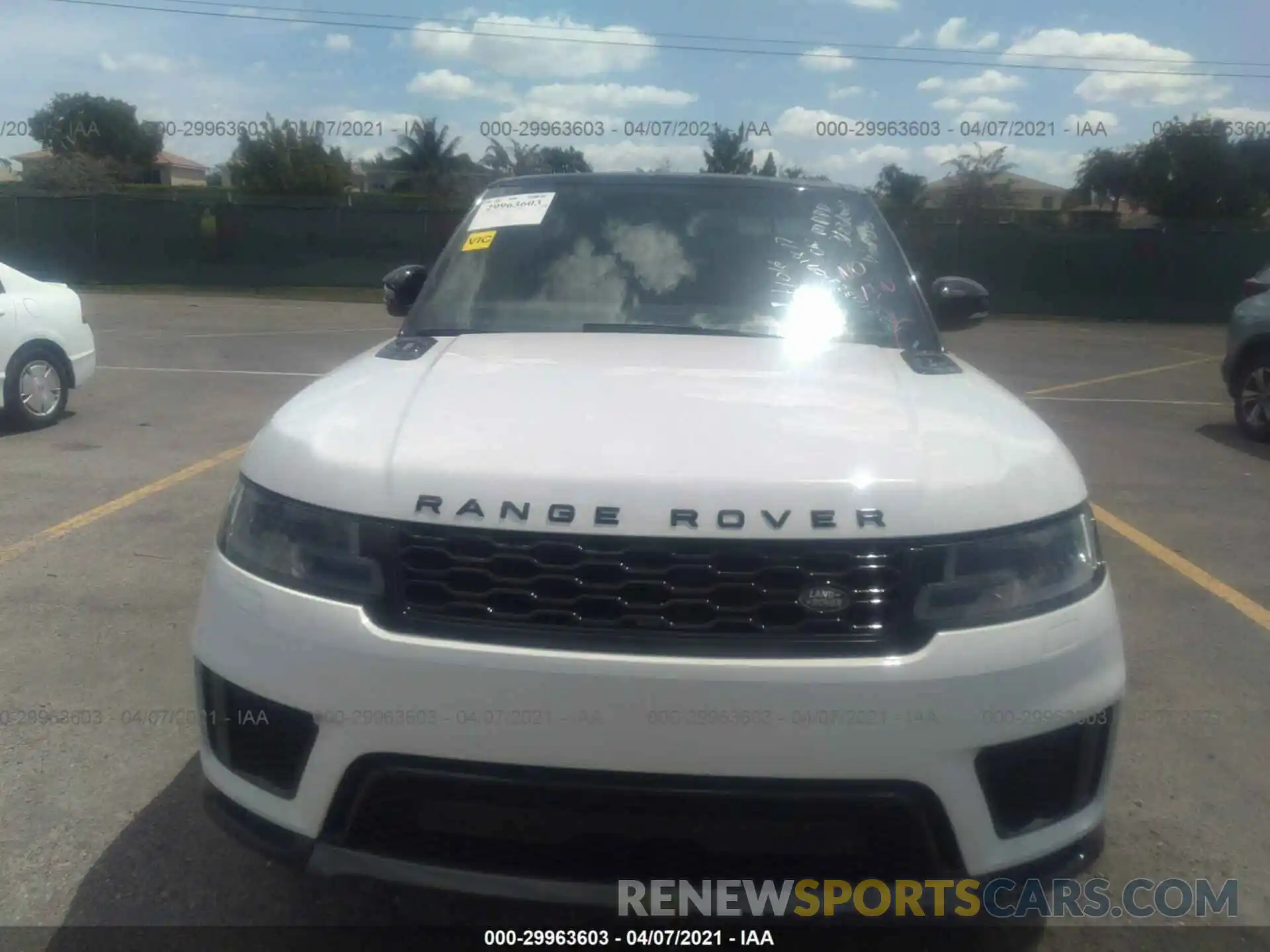 6 Photograph of a damaged car SALWR2SU4LA727175 LAND ROVER RANGE ROVER SPORT 2020