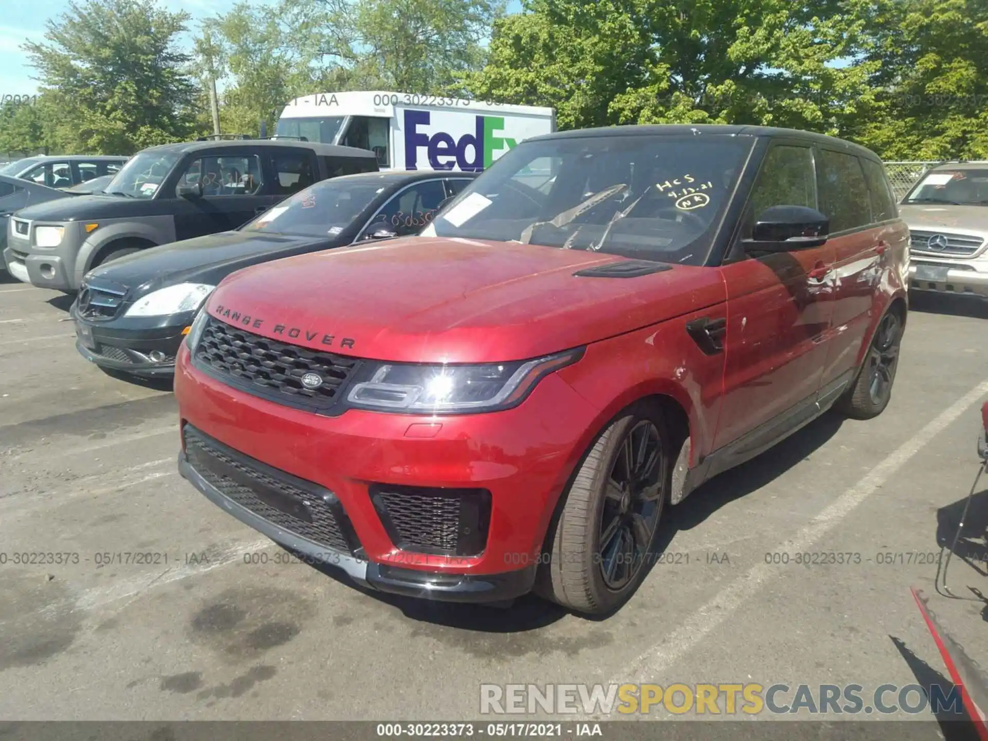 2 Фотография поврежденного автомобиля SALWR2SU5LA883001 LAND ROVER RANGE ROVER SPORT 2020