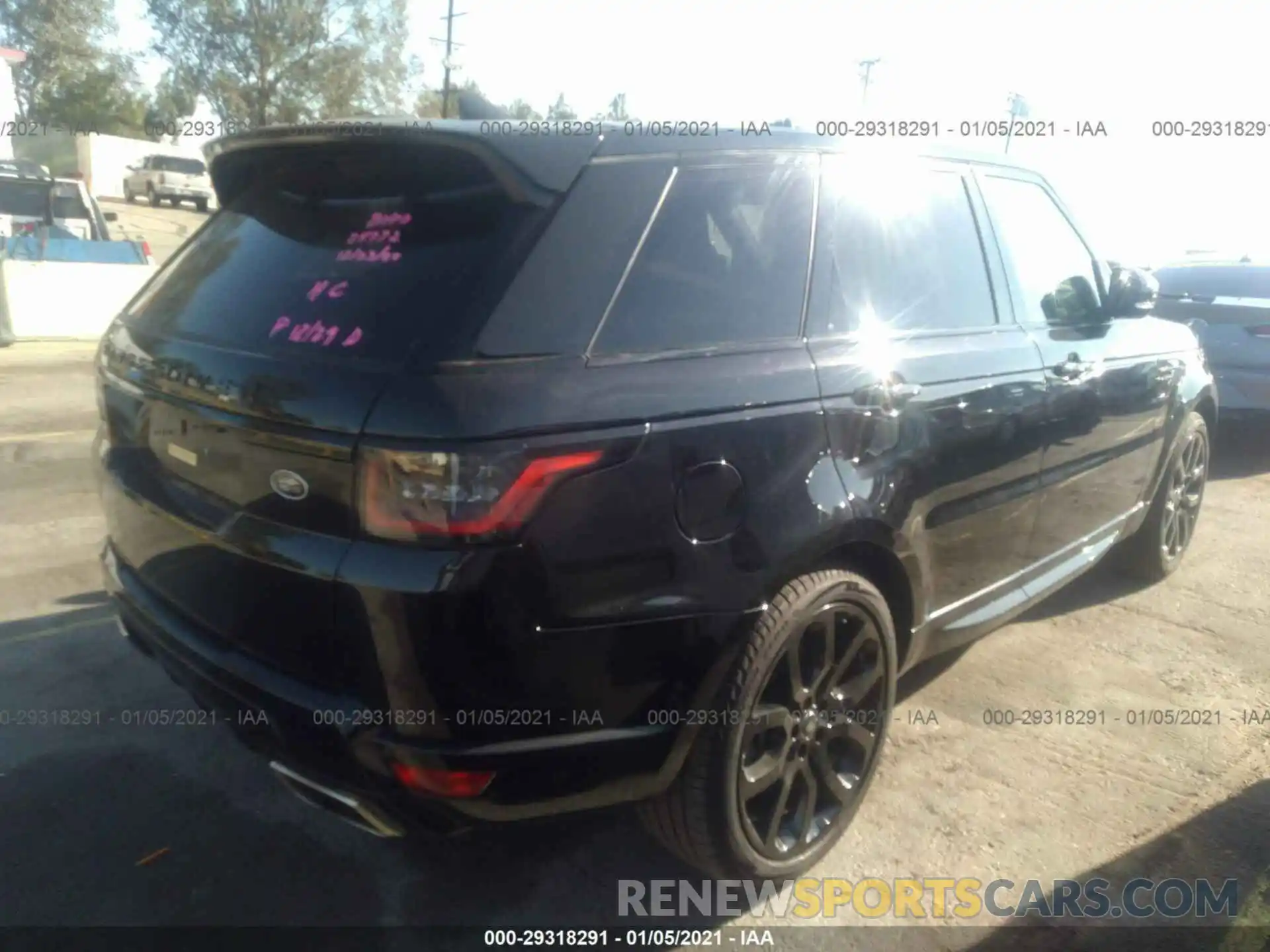 4 Photograph of a damaged car SALWR2SUXLA739539 LAND ROVER RANGE ROVER SPORT 2020