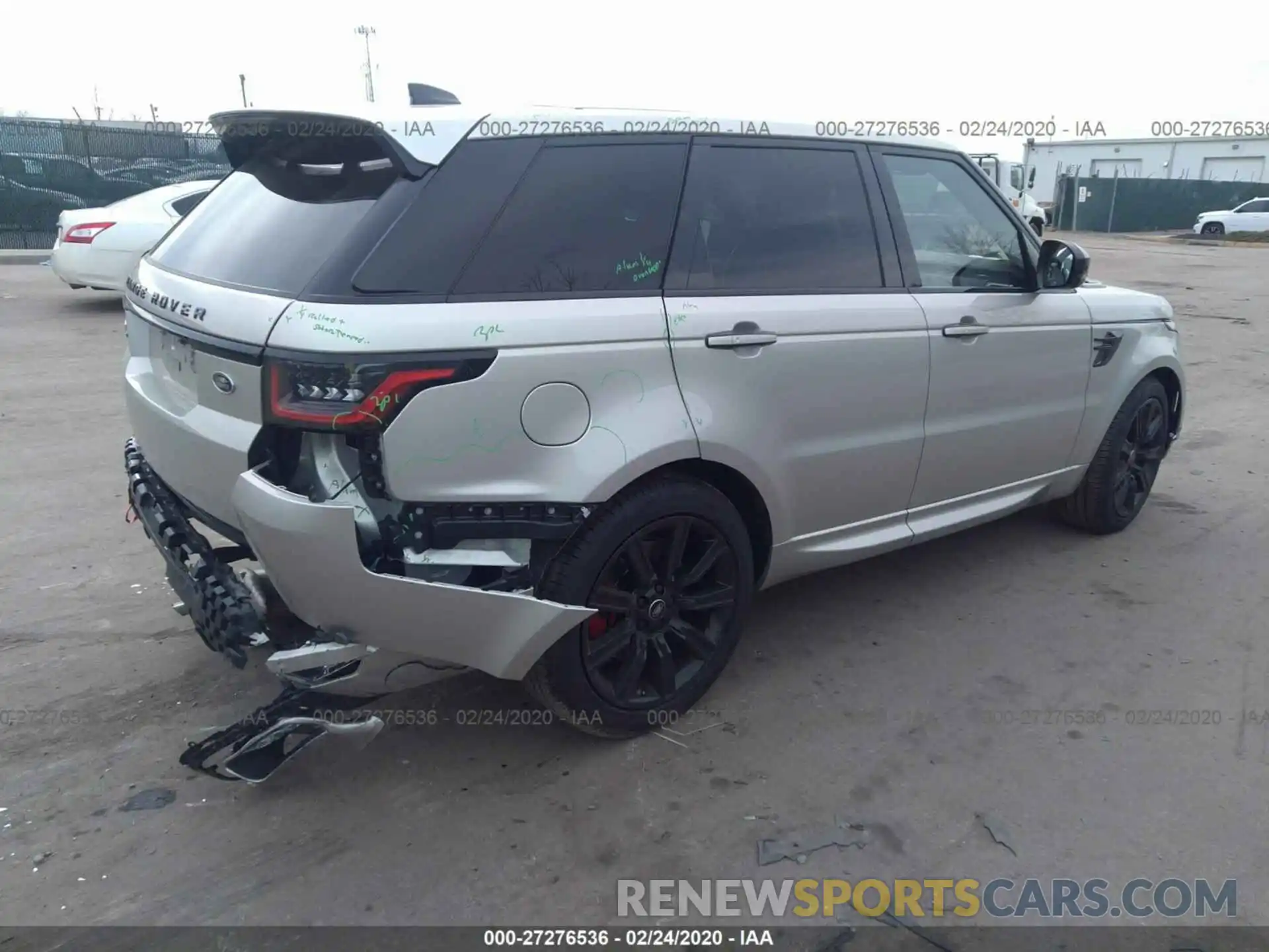 4 Фотография поврежденного автомобиля SALWS2RU0LA876645 LAND ROVER RANGE ROVER SPORT 2020