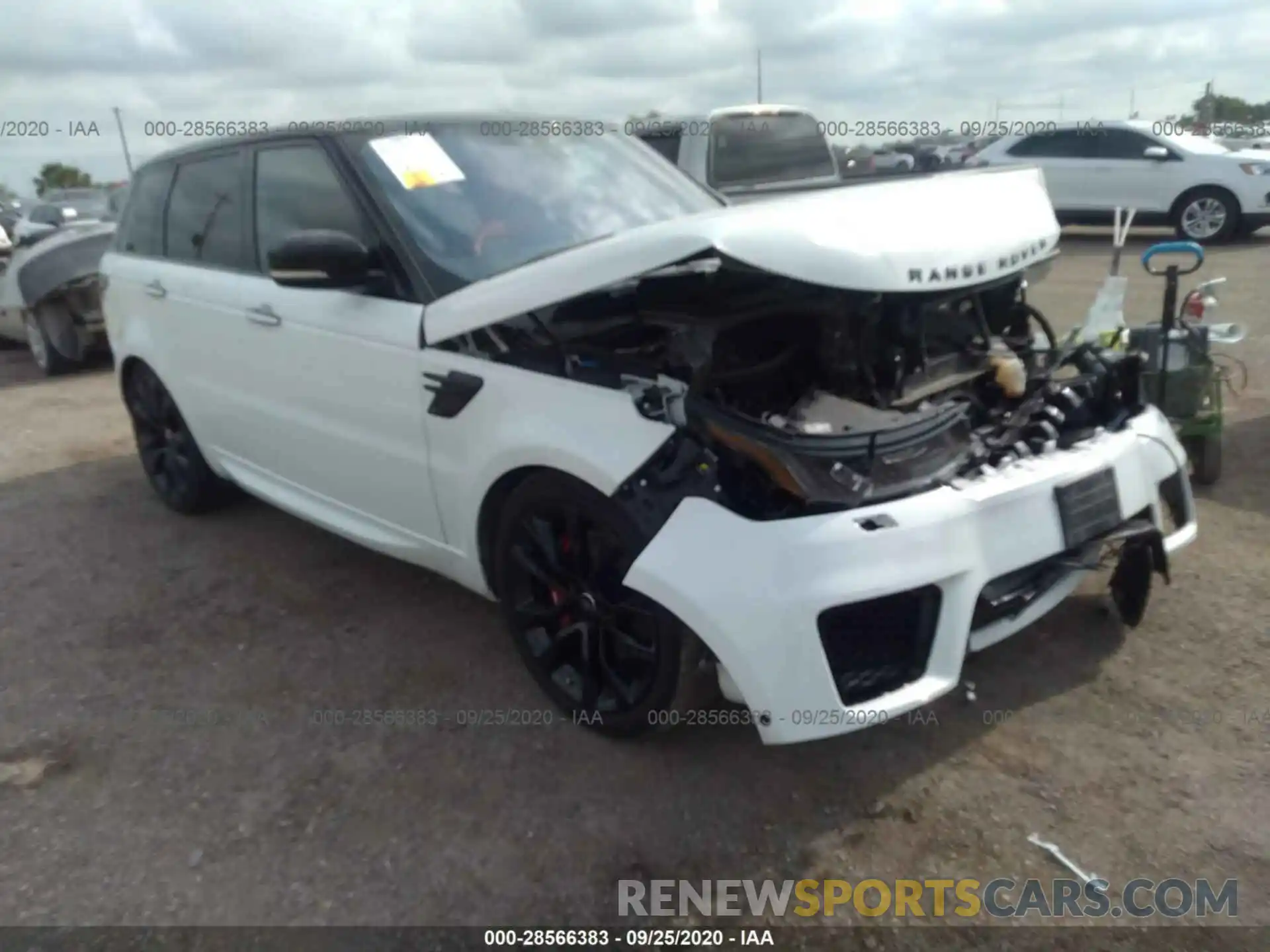 1 Фотография поврежденного автомобиля SALWS2RU0LA884955 LAND ROVER RANGE ROVER SPORT 2020